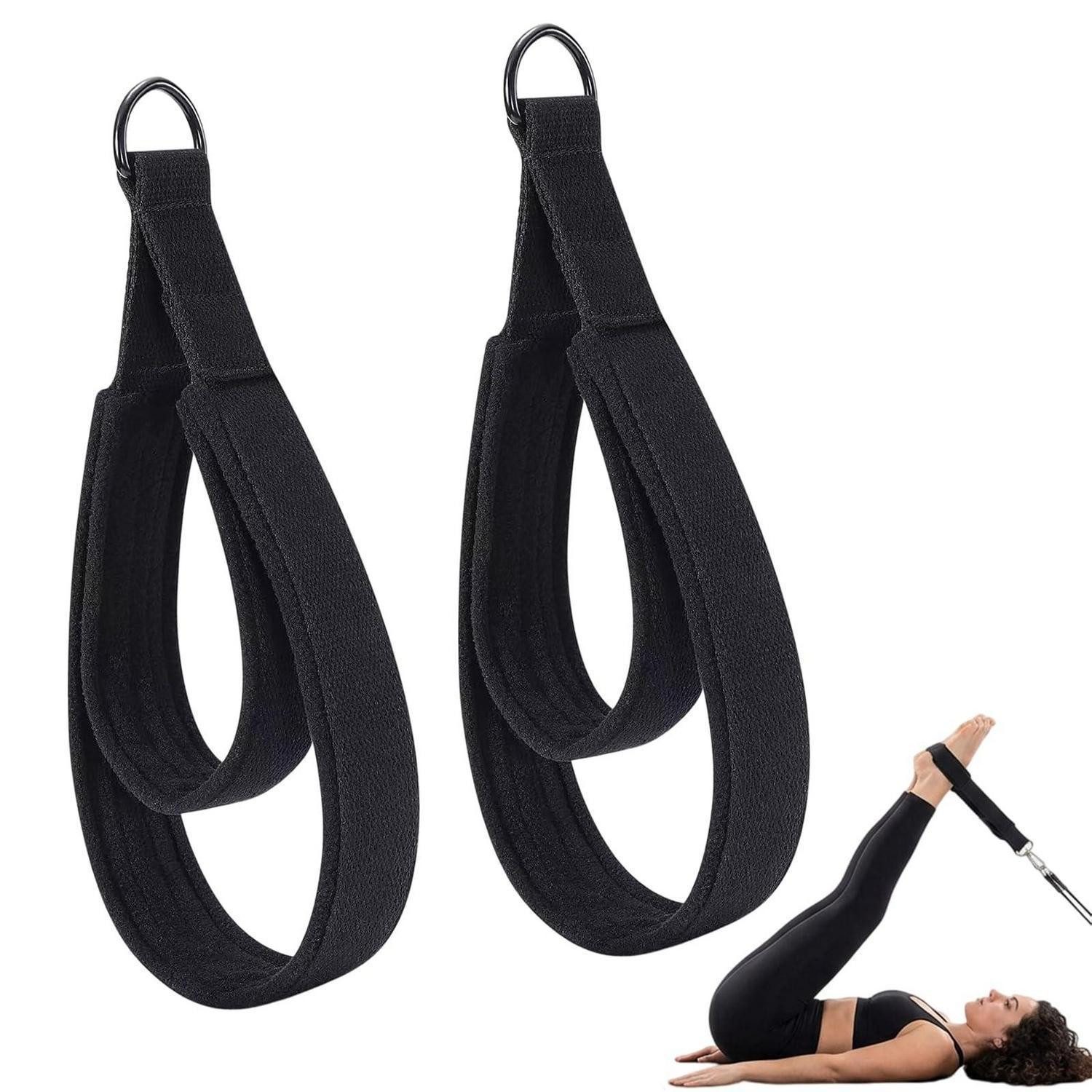 LuxusKollektion Zughilfe Pilates Straps 2er Set Doppelschlaufen