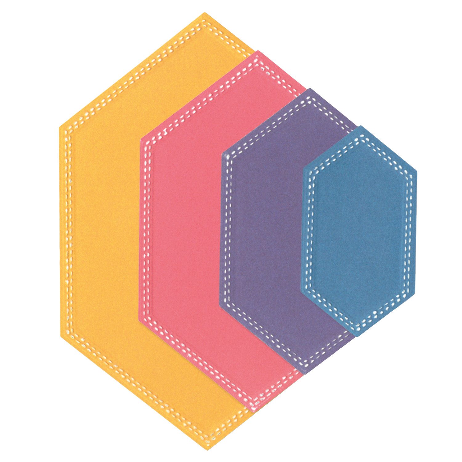Sizzix Motivschablone Framelits Stanzschablone Hexagons by Stacey Park, 10 Teile