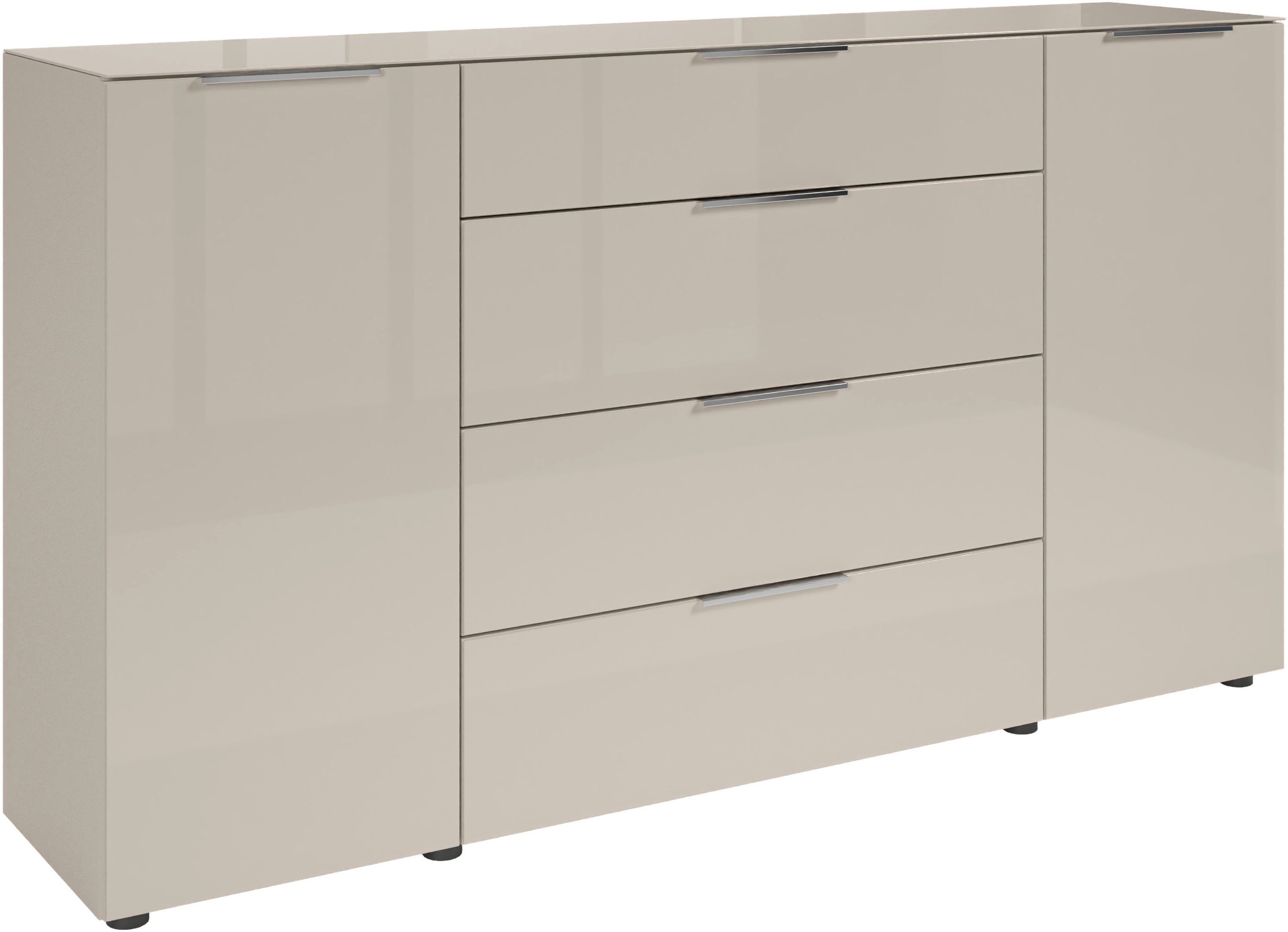 HBZ Kommode Santorin, BxHxT 180x99x40 cm (1 St), Breite 180cm, Softclose für Türen und Schubkästen, Melaminbeschichtung