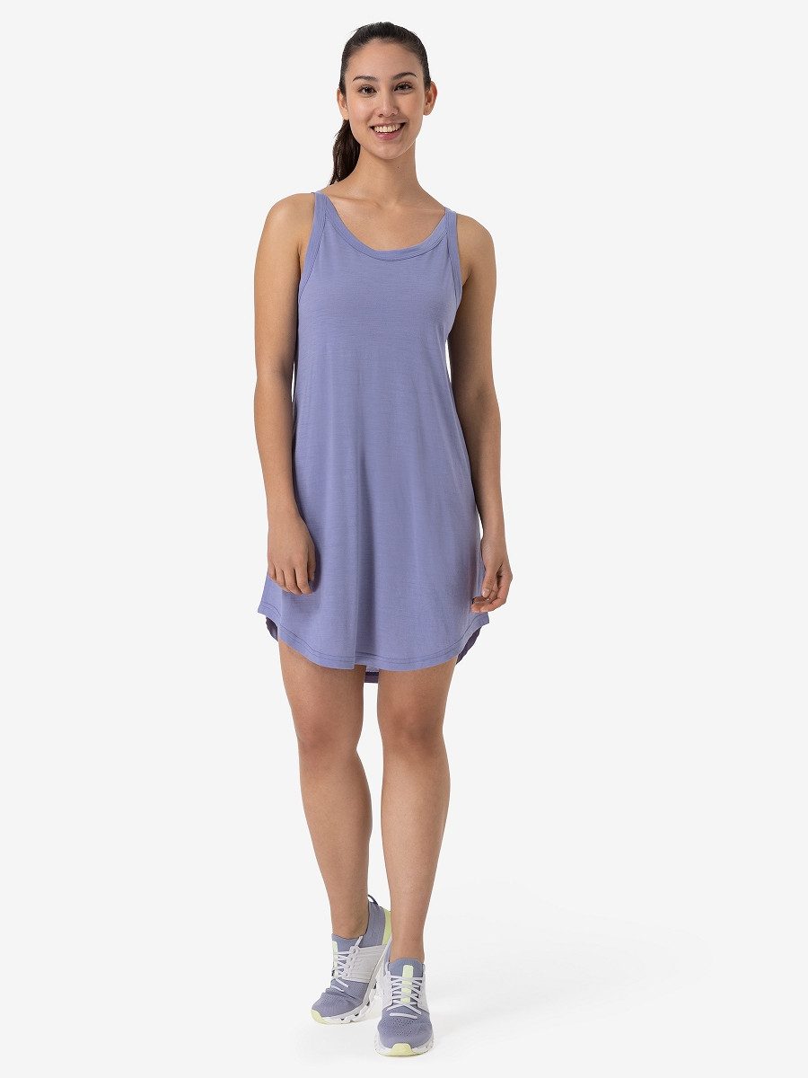SUPER.NATURAL Sweatkleid leichtes Sommerkleid W RELAX DRESS perfekt für Strand & Urlaub