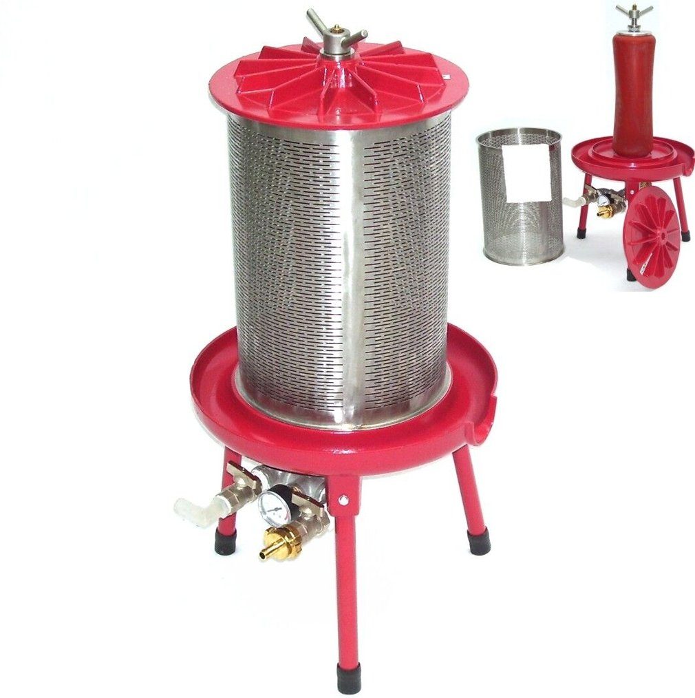 Apex Obstpresse 55567 Hydropresse 20L Saftpresse Obstpresse Fruchtpresse, Edelstahl