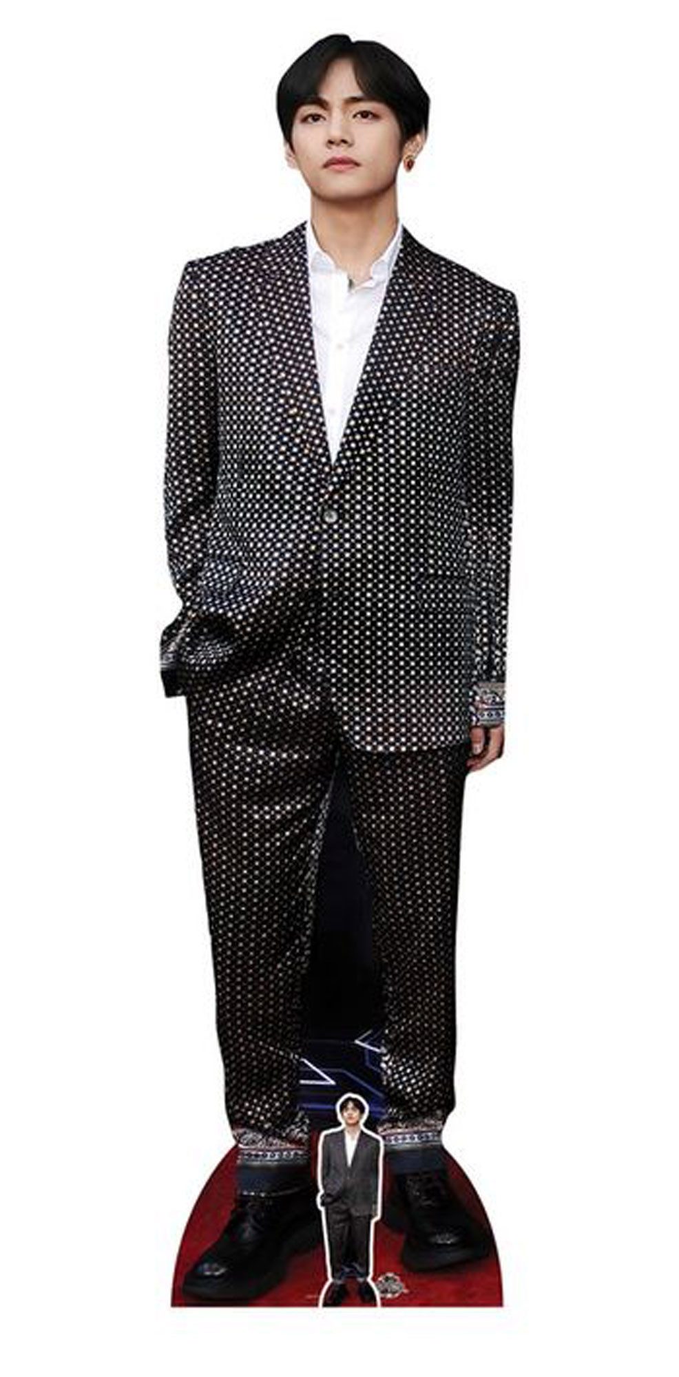 Dekofigur Bangtan Boys BTS Pappaufsteller V Check Kim Tae-hyung günstig online kaufen