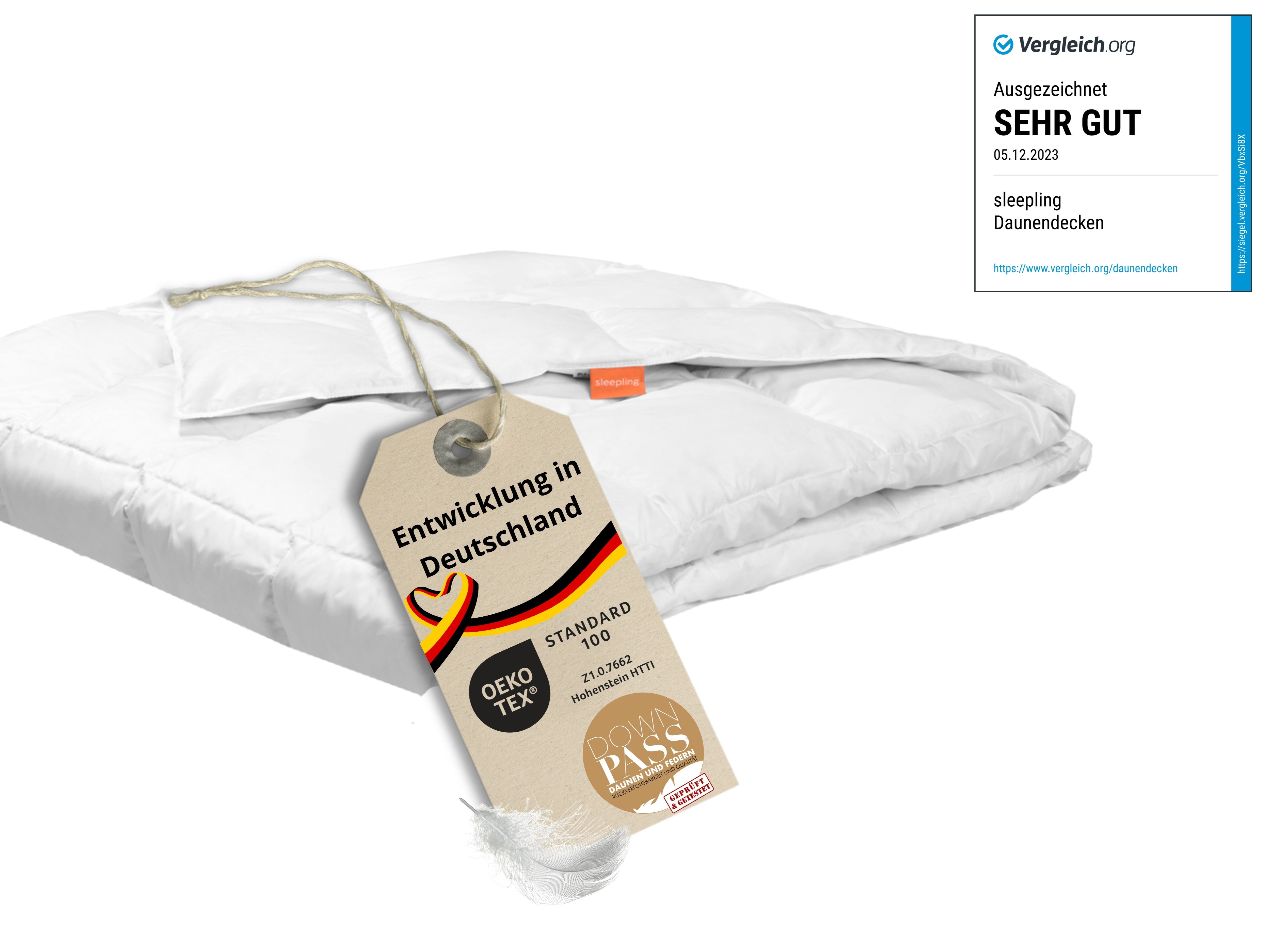 sleepling Daunenbettdecke Komfort, 135 x 200 cm, 155 x 220 cm, weitere Größ günstig online kaufen