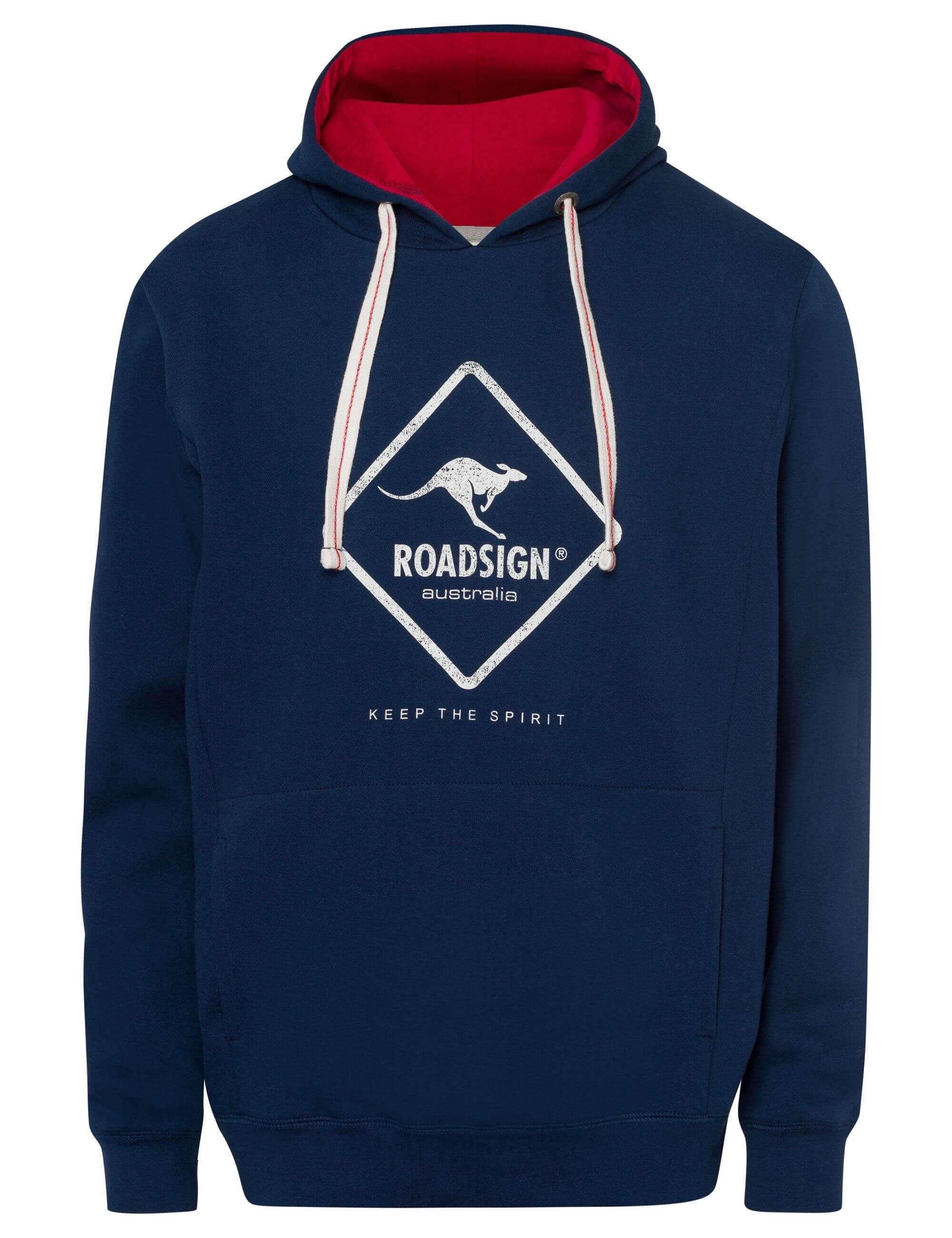 ROADSIGN australia Kapuzensweatshirt Roger (1, 1-tlg., 1) mit Print und Kontrastkapuze