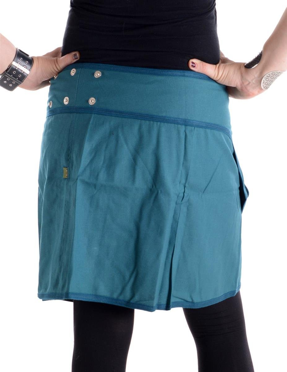 Vishes Wickelrock Größenverstellbarer Patchwork Mini Rock günstig online kaufen