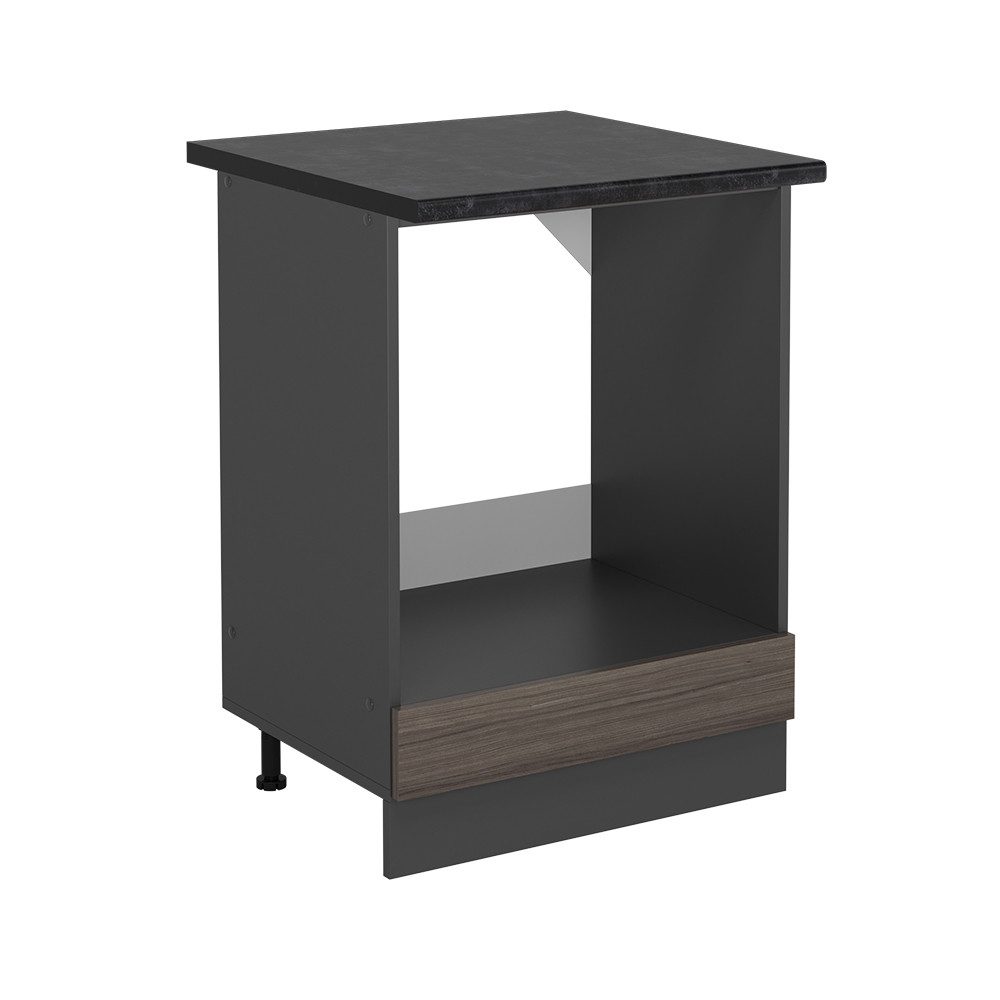 Vicco Herdumbauschrank R-Line, Edelgrau/Anthrazit, 60 cm, günstig online kaufen