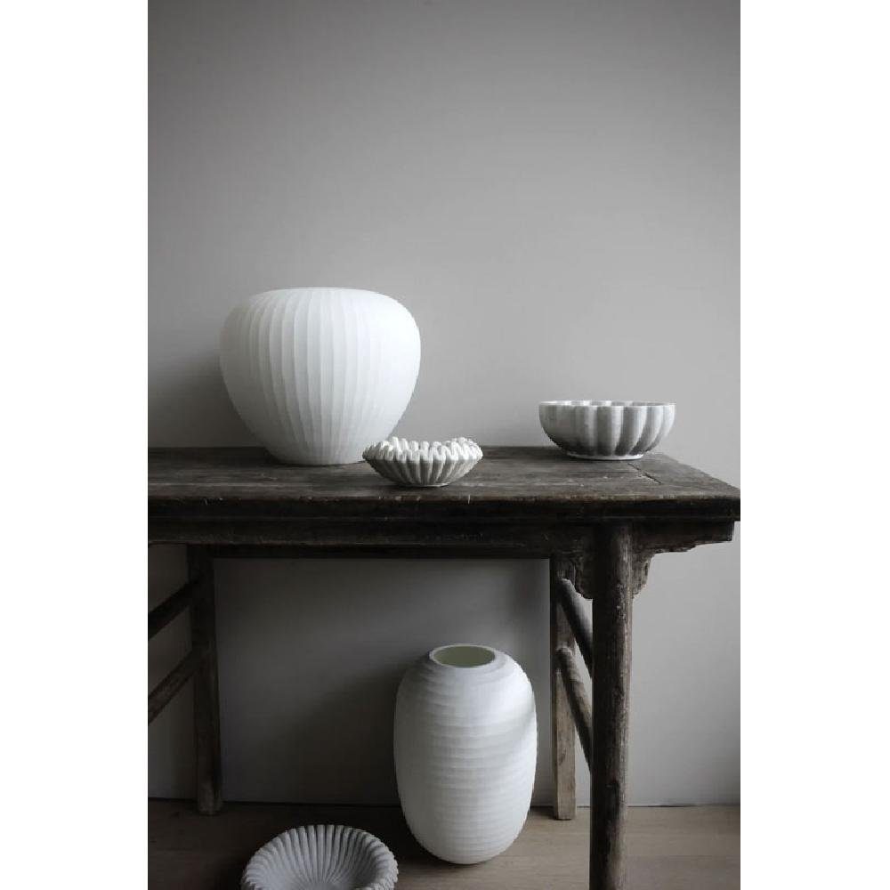 (45cm) Dekovase Nordstjerne Organic Weiß Vase