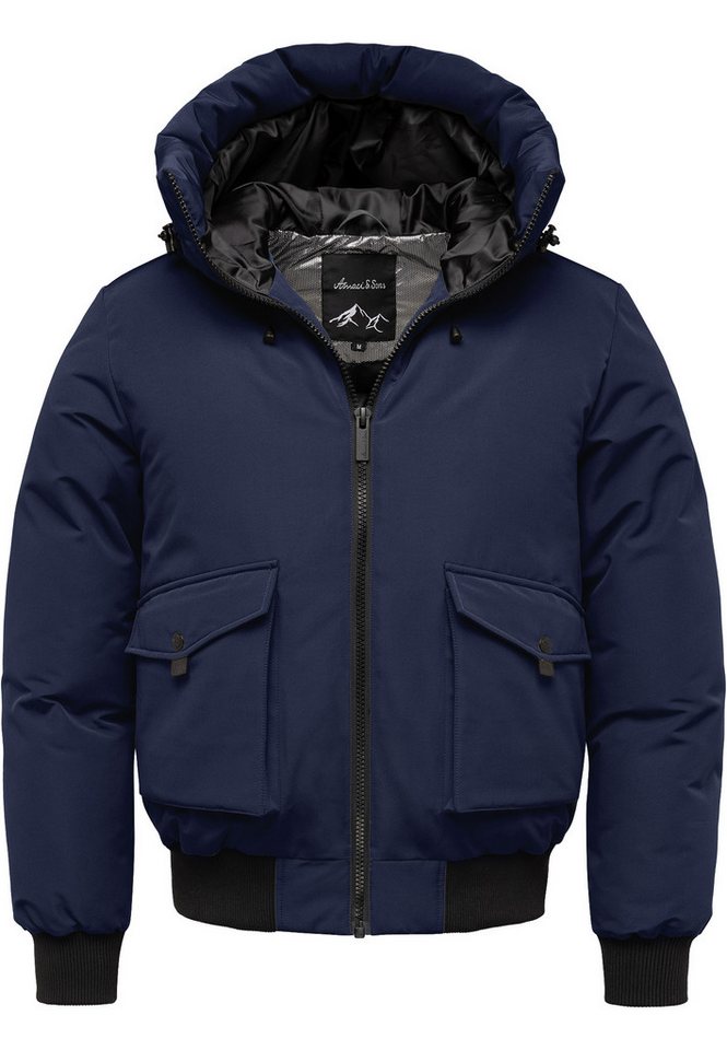 Amaci&Sons Winterjacke SWARTHMORE Winterjacke Herren Gefütterte Winter Jacke für Männer mit Kapuze