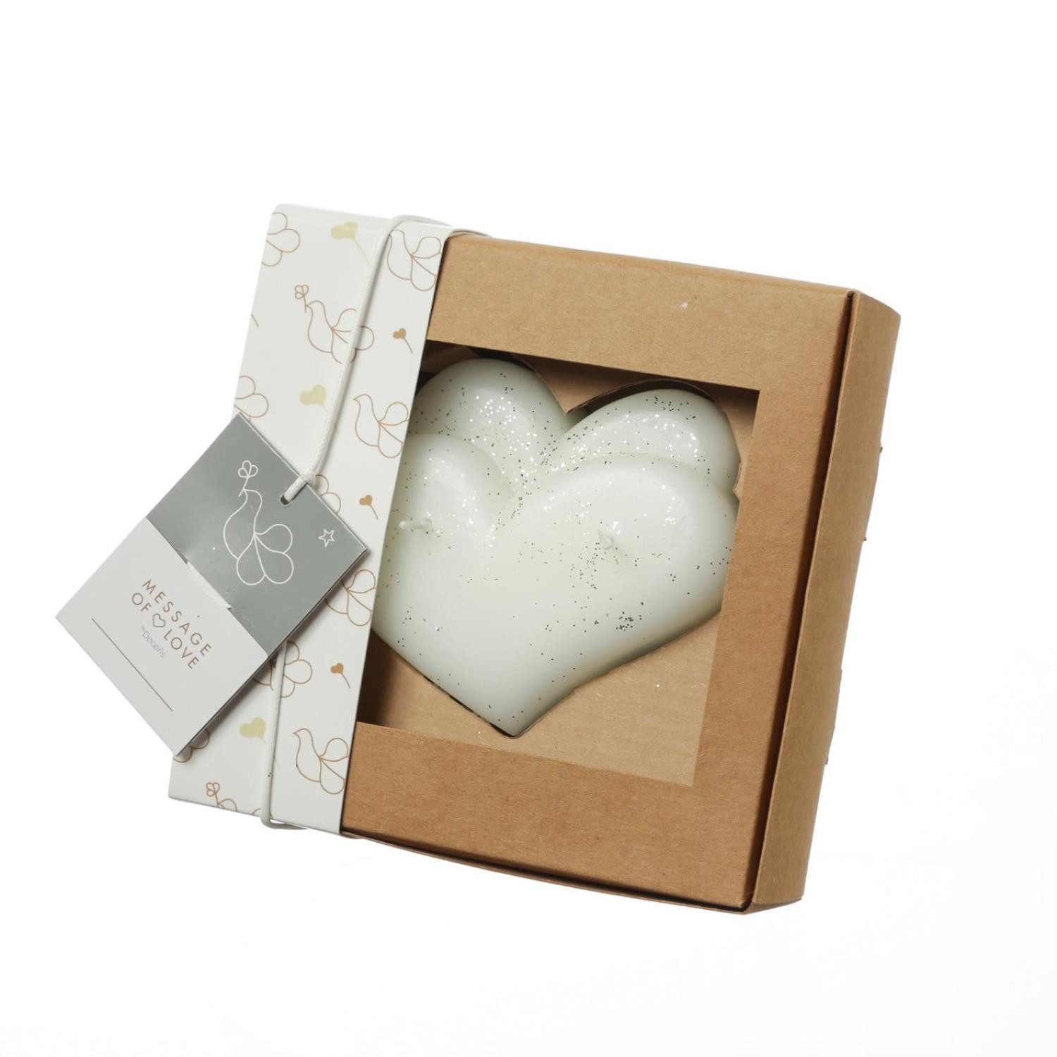 MARELIDA LED-Kerze Kerze Herz in Geschenkverpackung Hochzeit Valentinstagskerze Muttertag (1-tlg)