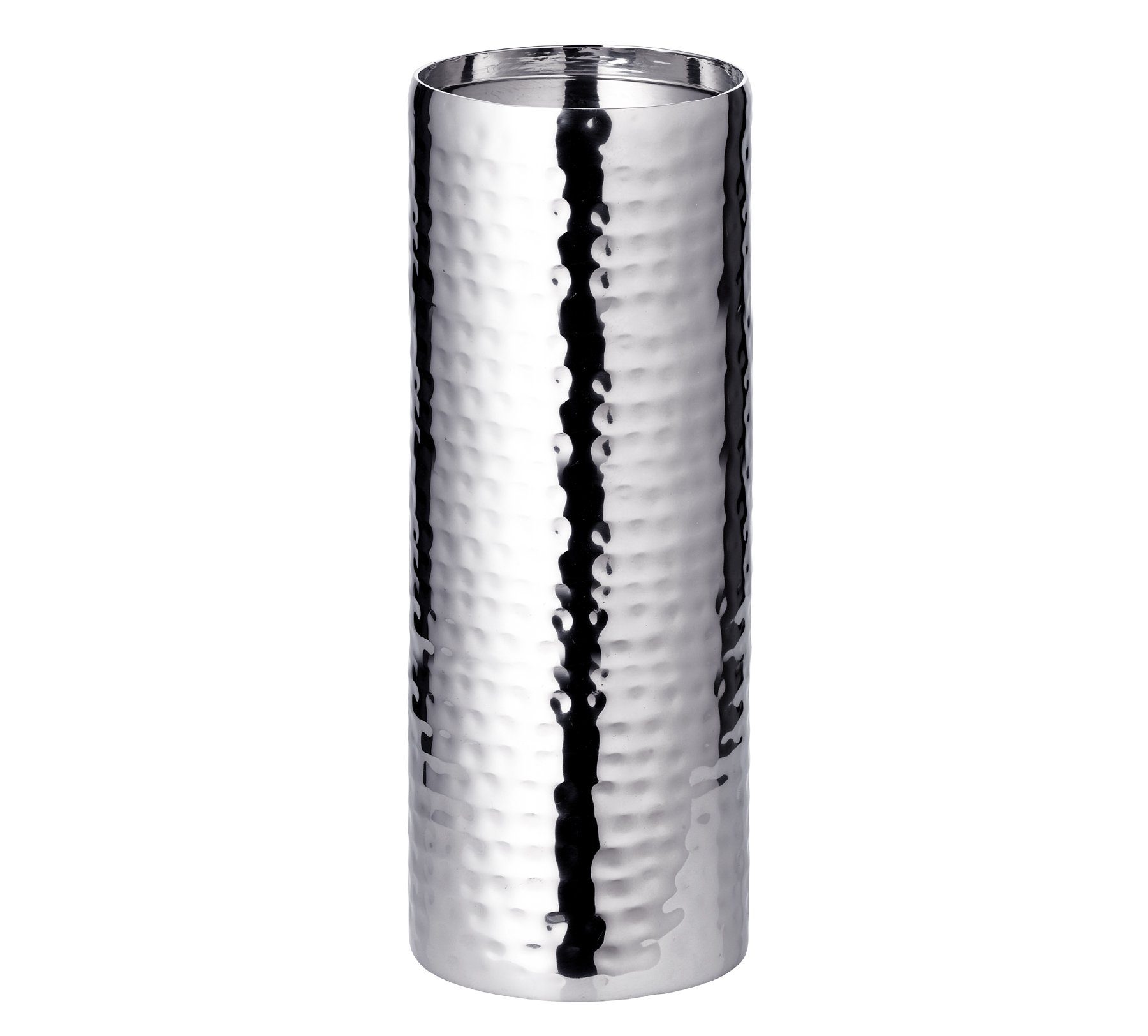 EDZARD Kerzenhalter Agadir, Silber-Optik, Edelstahl, hochglanzpoliert, H 25 cm