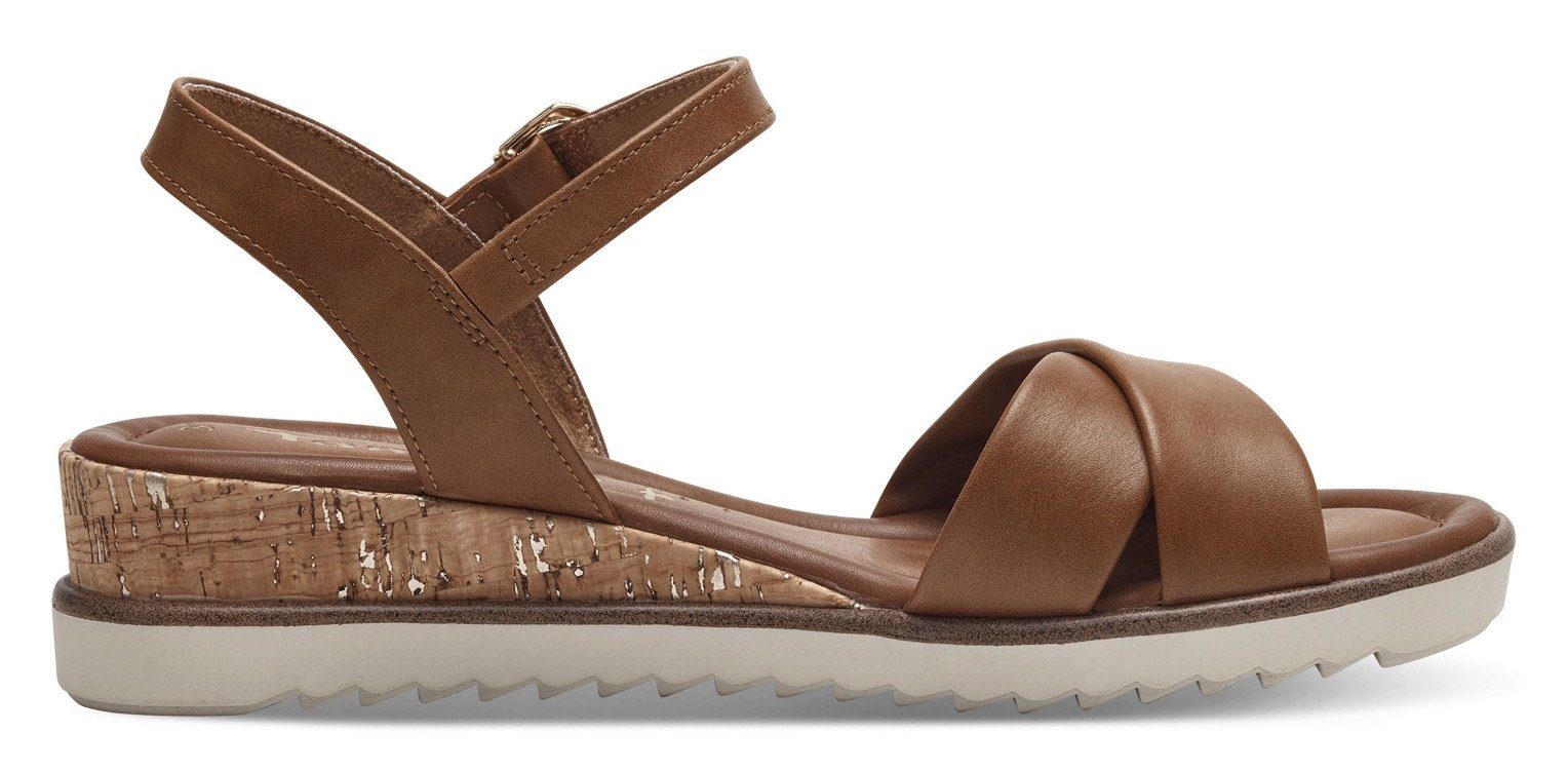 Tamaris Sandalette, Keilabsatz, Sommerschuh, Riemchensandale mit günstig online kaufen