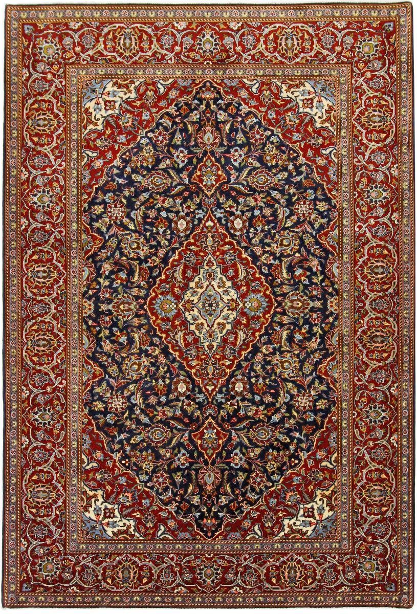Orientteppich Keshan Kork Shadsar 142x213 Handgeknüpfter Orientteppich, Nain Trading, rechteckig, Höhe: 12 mm