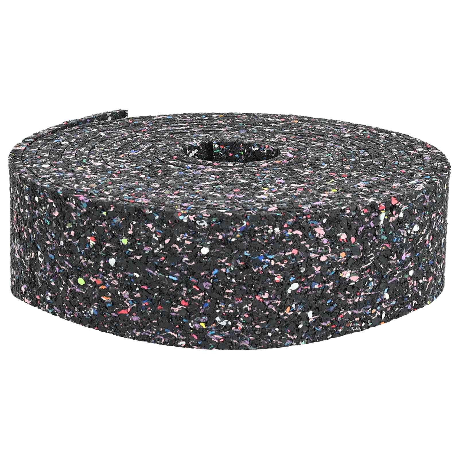 vidaXL Hantel 1000 x 8 x 1 cm Gummiwalze Schwarz Gummi