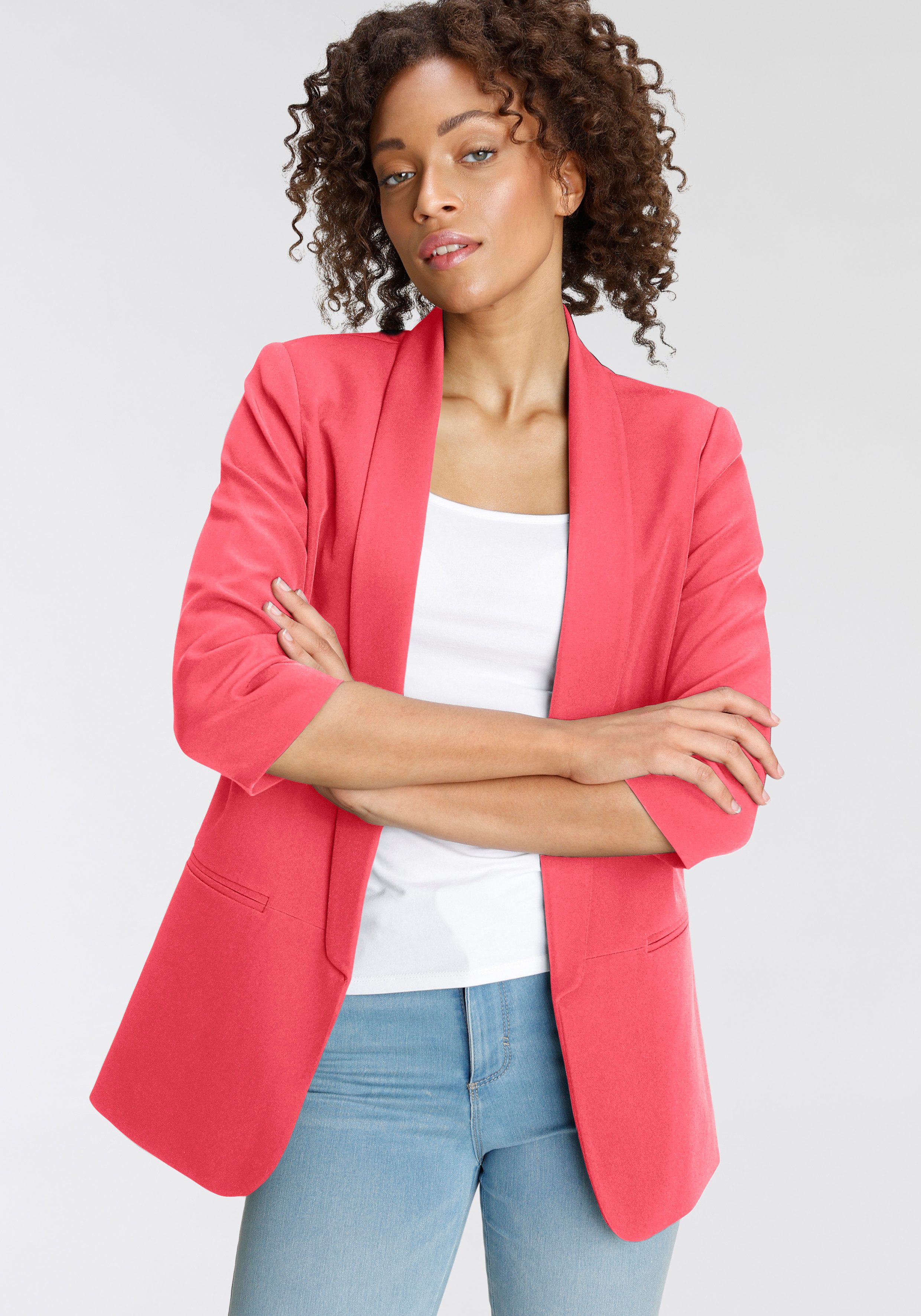 ONLY Kurzblazer ONLELLA – Femininer Blazer mit 3/4-Ärmeln und Raffung regul günstig online kaufen