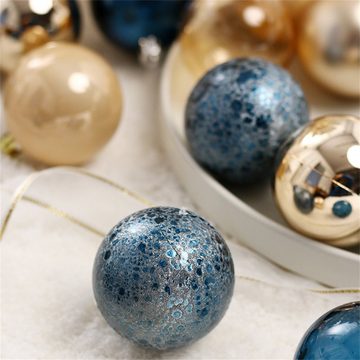 Dekorative Weihnachtsbaumkugel Weihnachtskugeln Set, Schöne Christbaumschmuck Kugeln, Mehrweg (12 St), Für Weihnachtlichen Partys Dekoratvie, Bruchsicher Mehrweg
