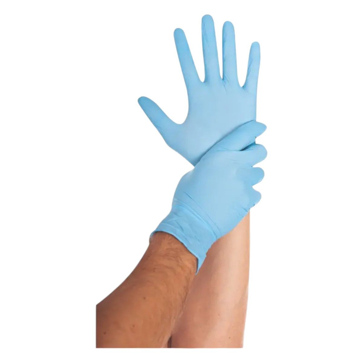 Franz Mensch Einweghandschuhe Hygostar "Safe Light" Nitril-Handschuhe Blau, günstig online kaufen