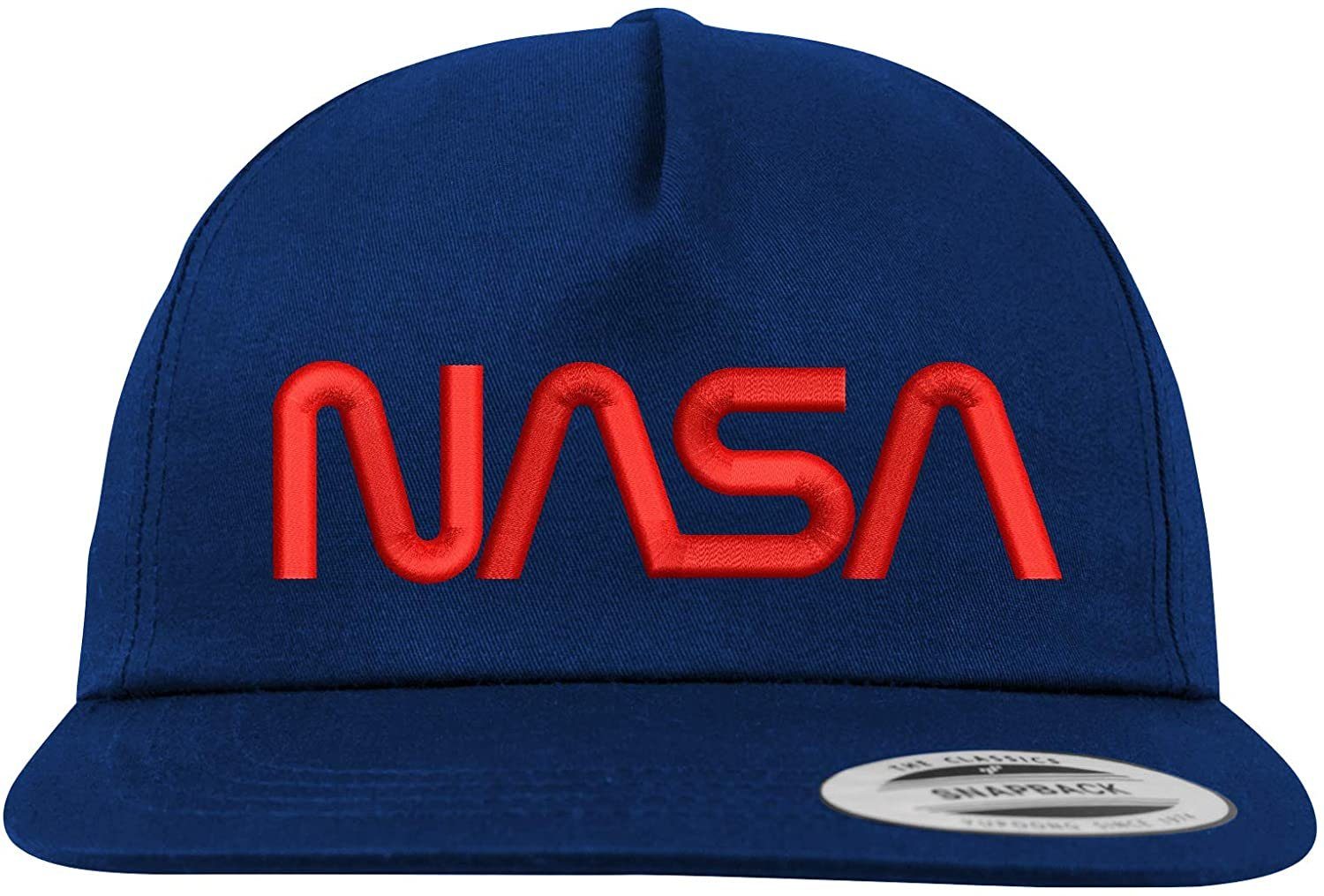 Youth Designz Baseball Cap NASA Kinder Cap mit modischer Logo Stickerei Rot/Navyblau | Baseball Caps