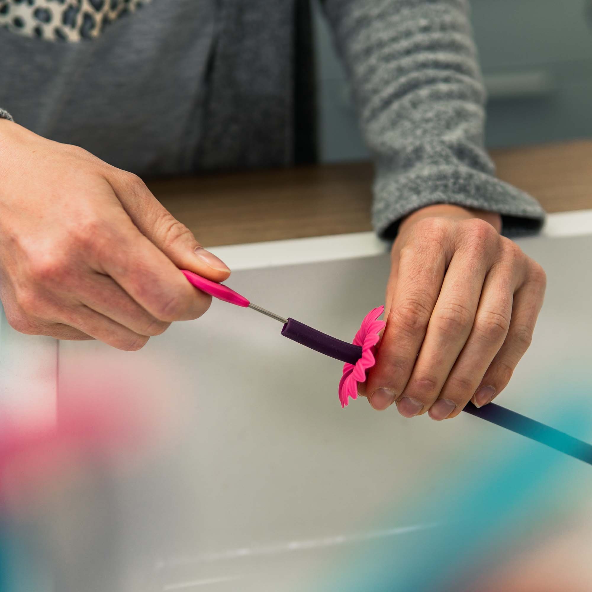 Kochblume Trinkhalme LANG, (Set, 7-tlg)