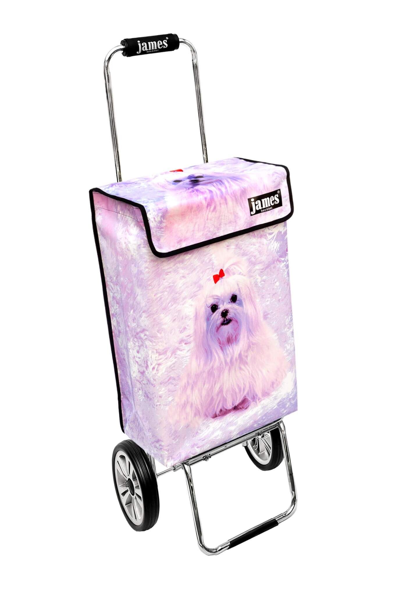 james Einkaufstrolley COCO - stabiler Einkaufswagen mit individuellem Design, Handmade in Austria - Einkaufsbegleiter mit viel Stauraum - trägt 40kg