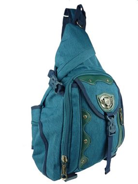 Taschen4life Freizeitrucksack Babyfish Sling bag Rucksack 201358, Stoffrucksack, 1 Träger Schulterrucksack