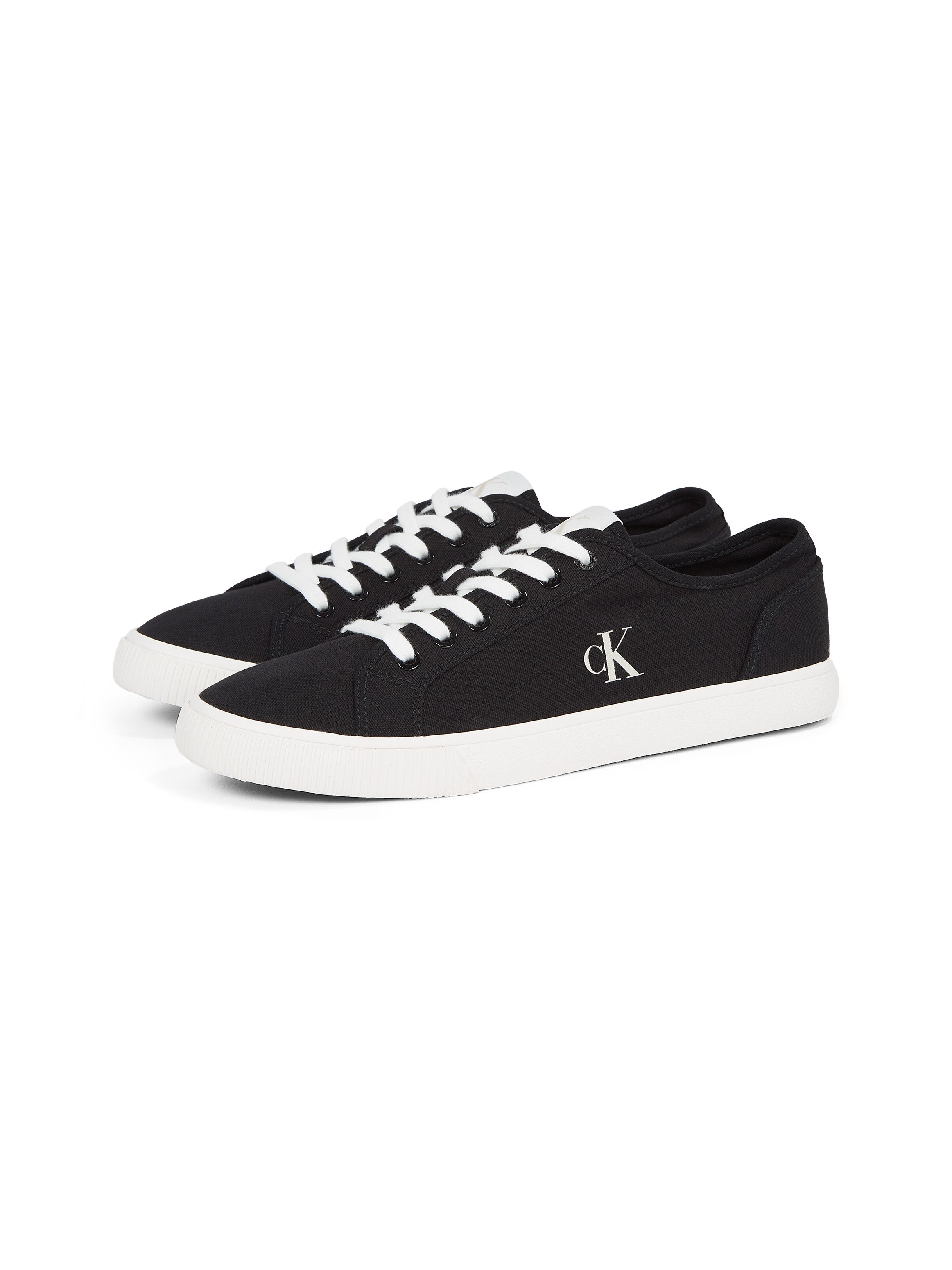 Calvin Klein Jeans ESS VULC LOW MG CANVAS Sneaker Schnürschuh, Halbschuh, Freizeitschuh in klassischer Optik