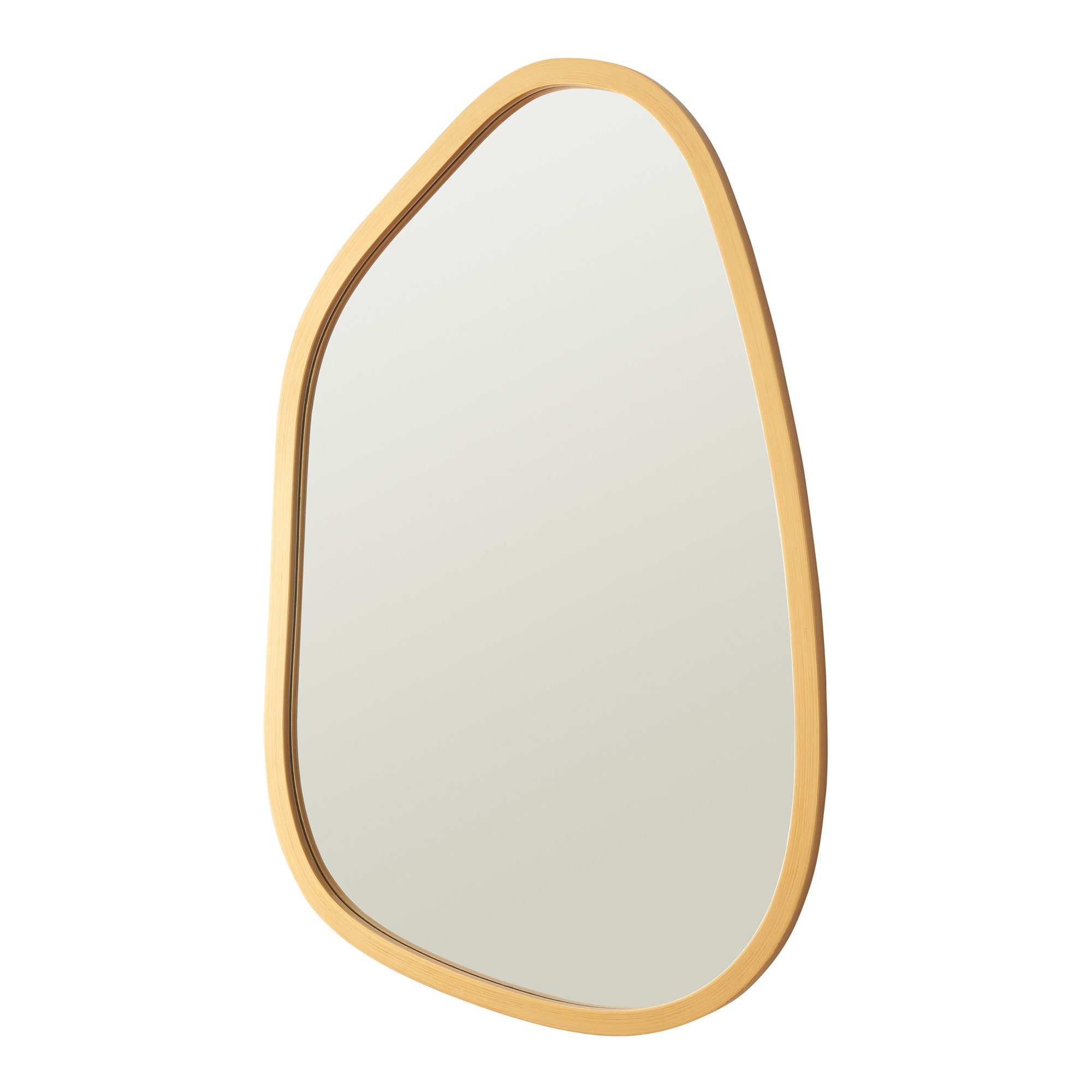 en.casa Wandspiegel, »Filiano« Spiegel Gold 80x58 cm asymmetrisch günstig online kaufen