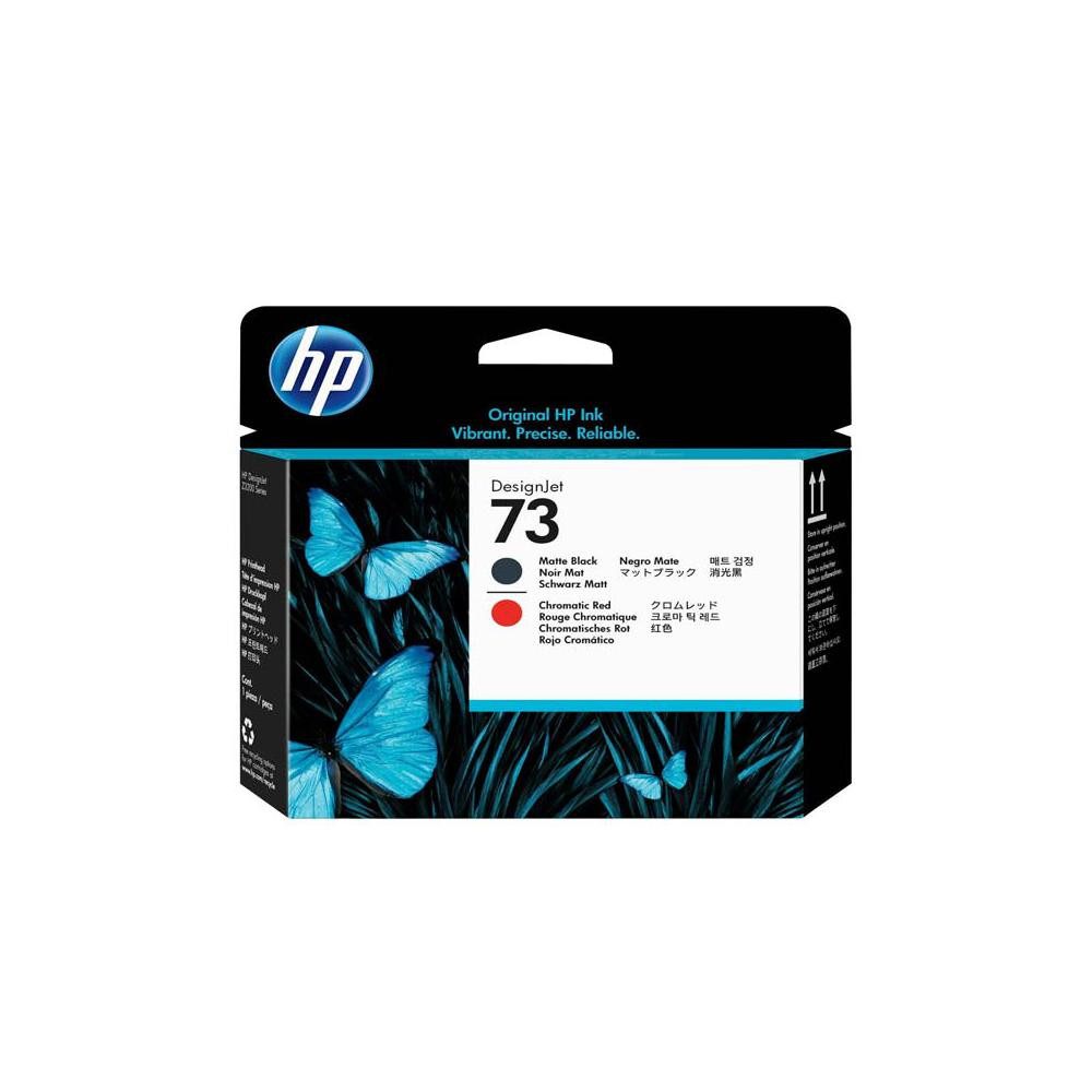 HP No 73 mattschwarz/chromeatisch rot Tintenpatrone
