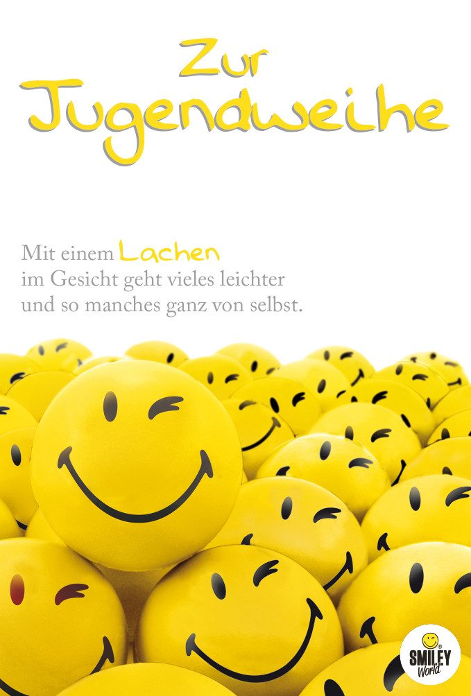 Grußkarten Jugendweihe - Glückwunschkarte im Format 11,5 x 17 cm mit