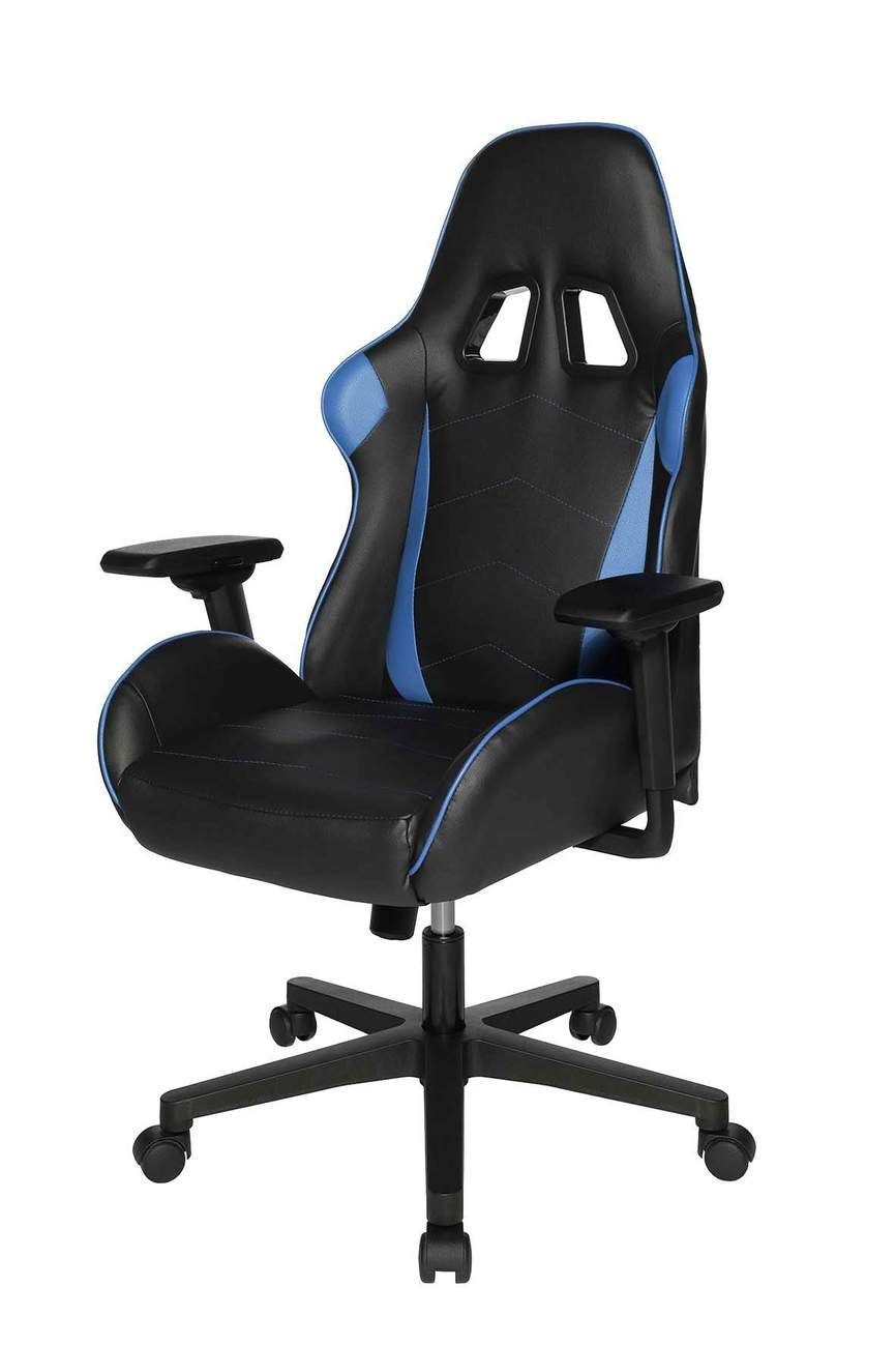 TOPSTAR Kunstleder Gaming Star 2 Top Gaming-Stuhl Schwarz SPEED Blau, Chair CHAIR Drehstuhl