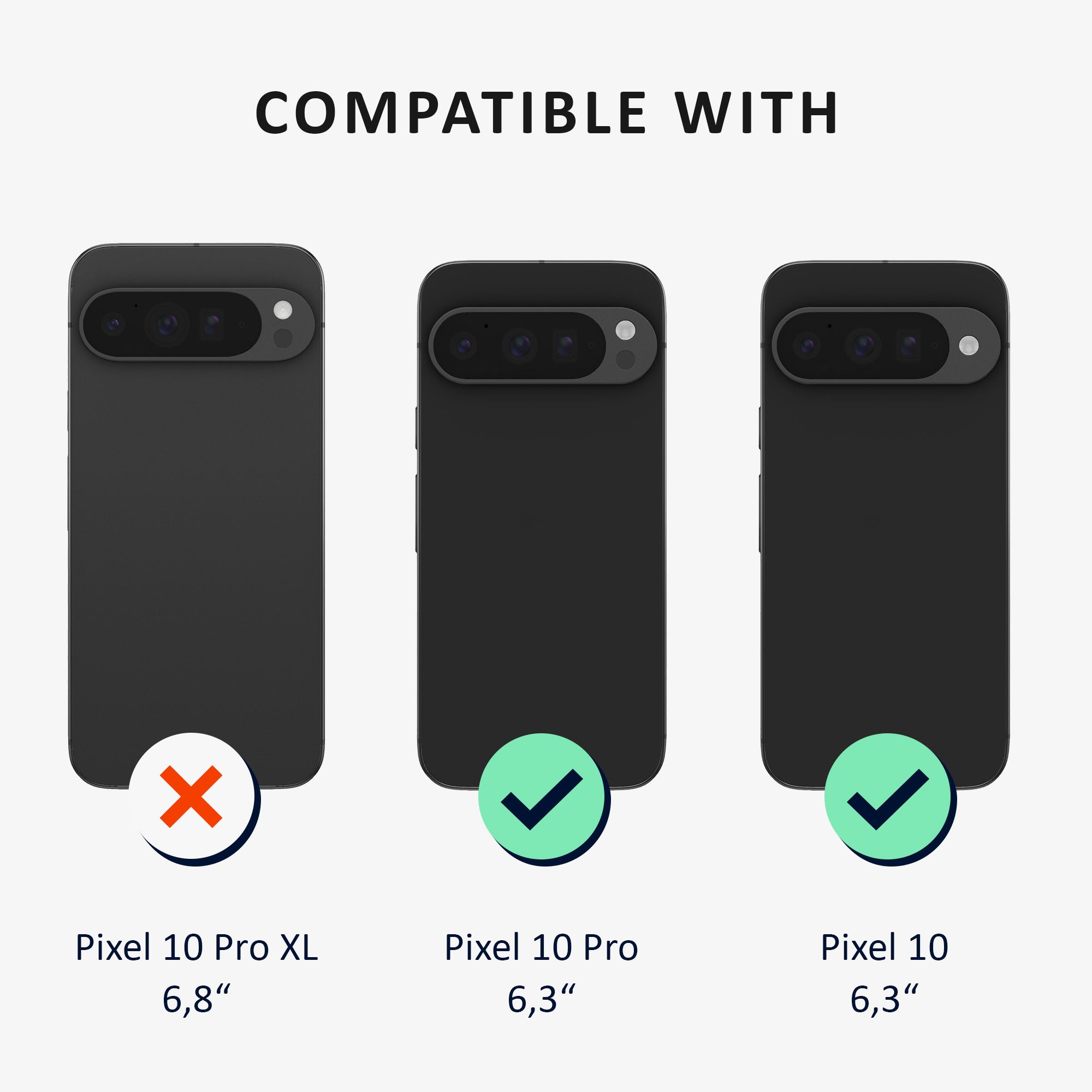 kalibri Smartphone-Hülle Schutzhülle Ringhalter für Google Pixel 10 / Pixel 10 Pro Hülle, Kickstand 360° Ringhülle kompatibel mit MagSafe