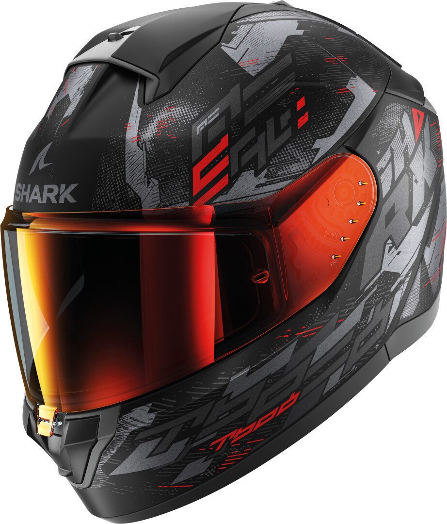 Shark Motorradhelm Ridill 2 Molokai Helm, vorbereitet für Kommunikationssystem,integriertes Sonnenvisier