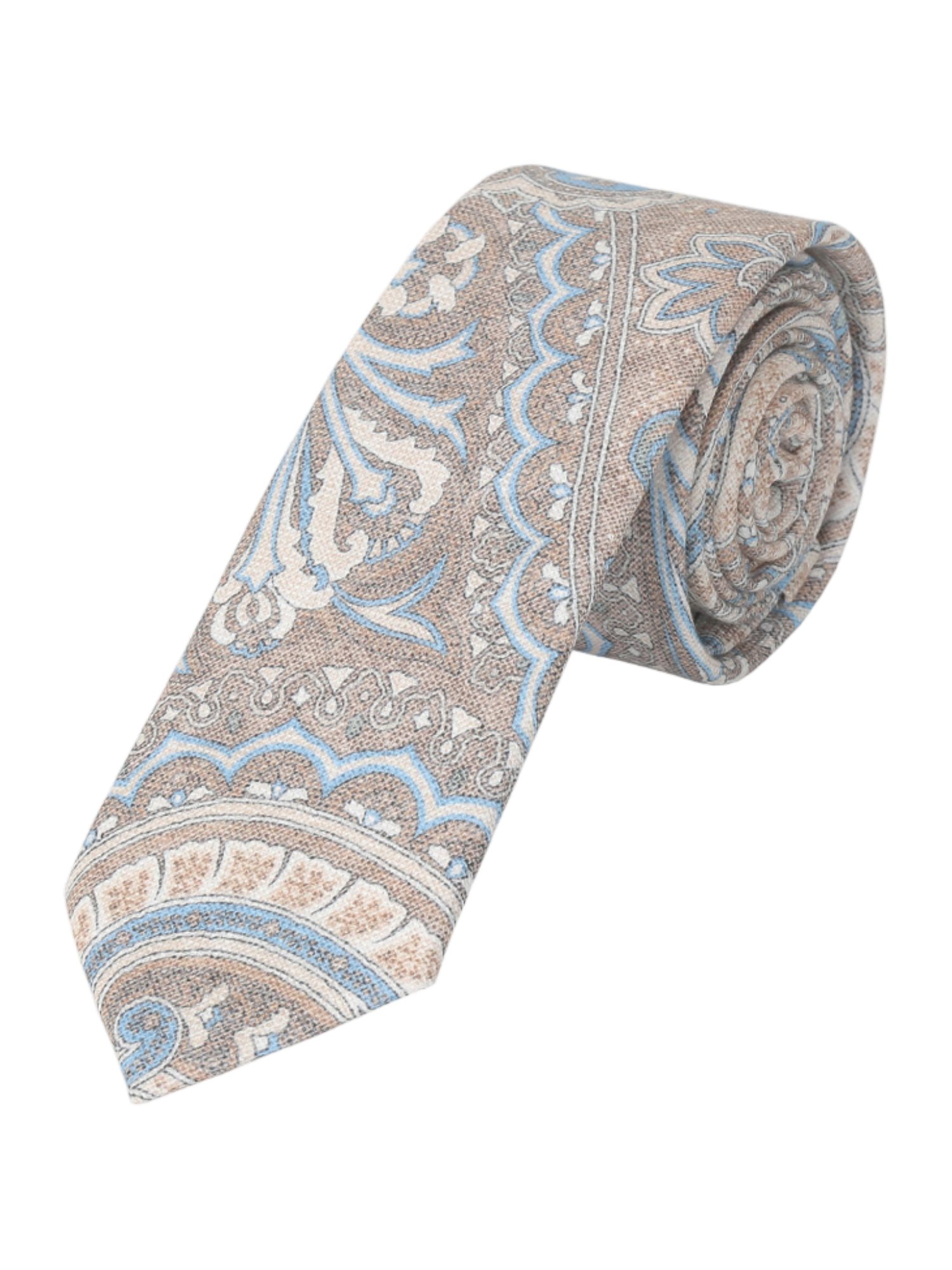 Prince Bowtie Krawatte braun,Elegant,Baumwolle,Paisley