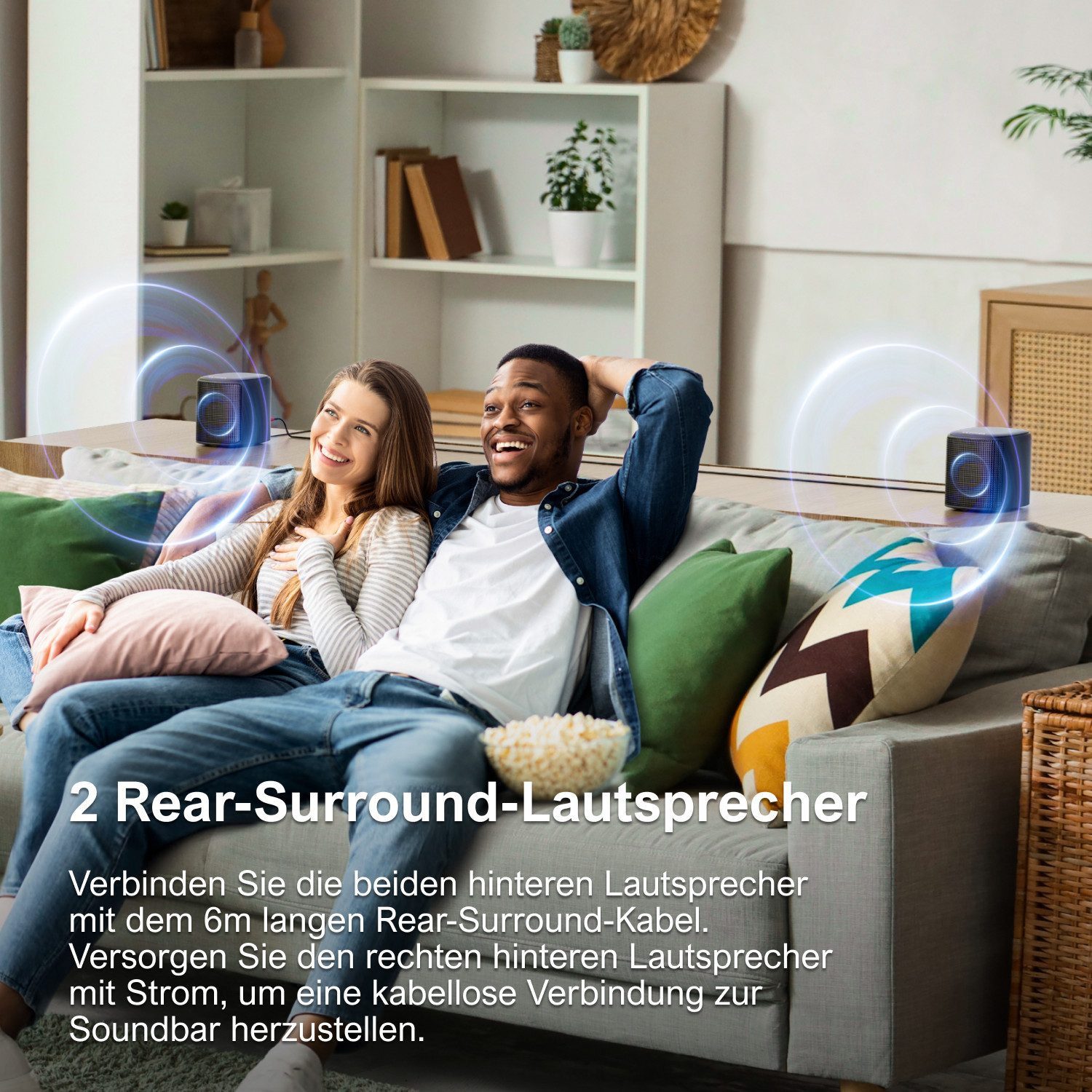 Ultimea Aura A40 7.1 Soundsystem 7.1-Kanal Virtual Surround Soundbar (Bluetooth 5.3, 330 W, Soundbar für TV Geräte mit App Steuerung) – Bild 4 von 5