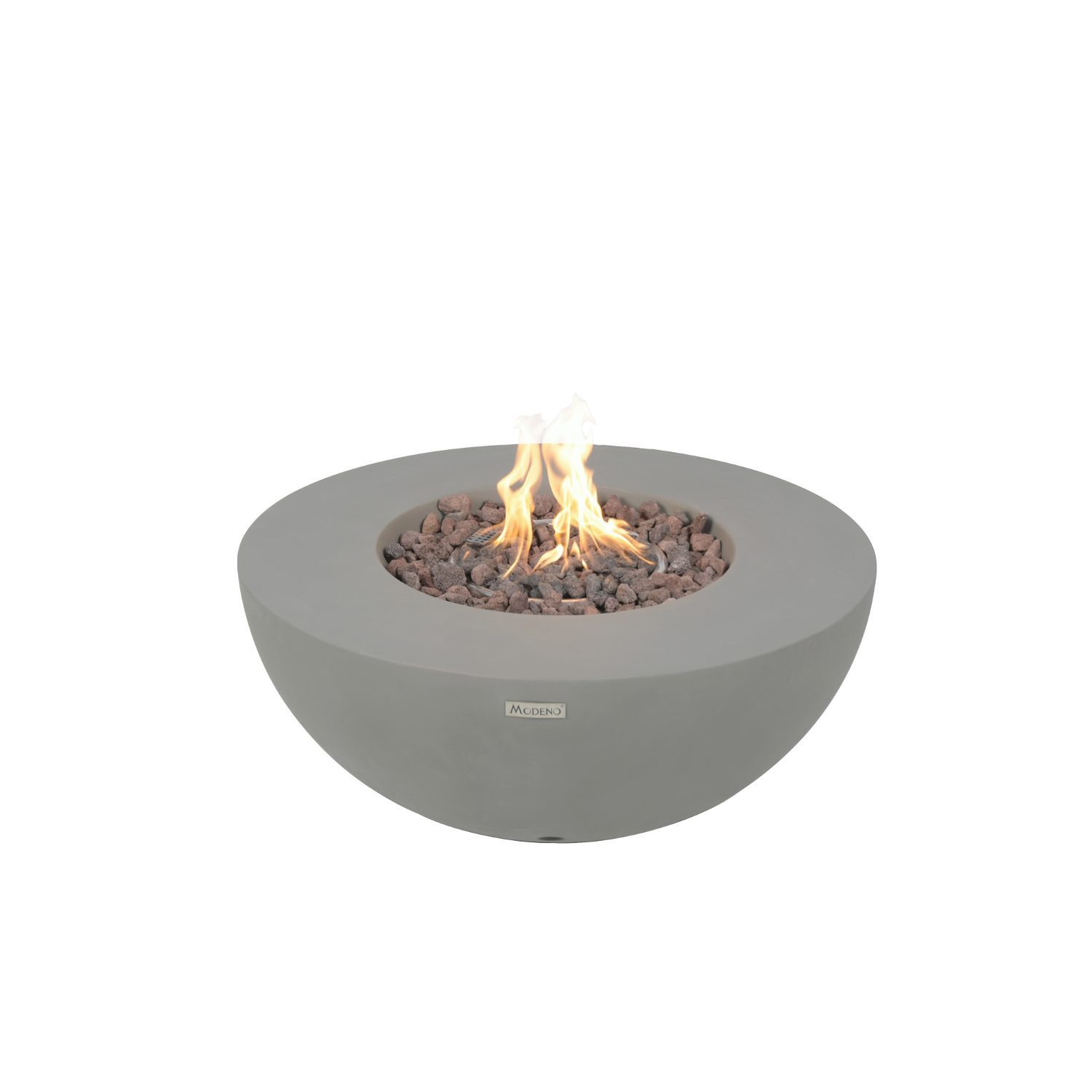 ELEMENTI Feuerstelle Gas "Roca" in Beton-Optik, (Set inkl. Zubehör, 8-St., ohne Gasflasche), grau, 87 x 87 x 37 cm (L x B x H)