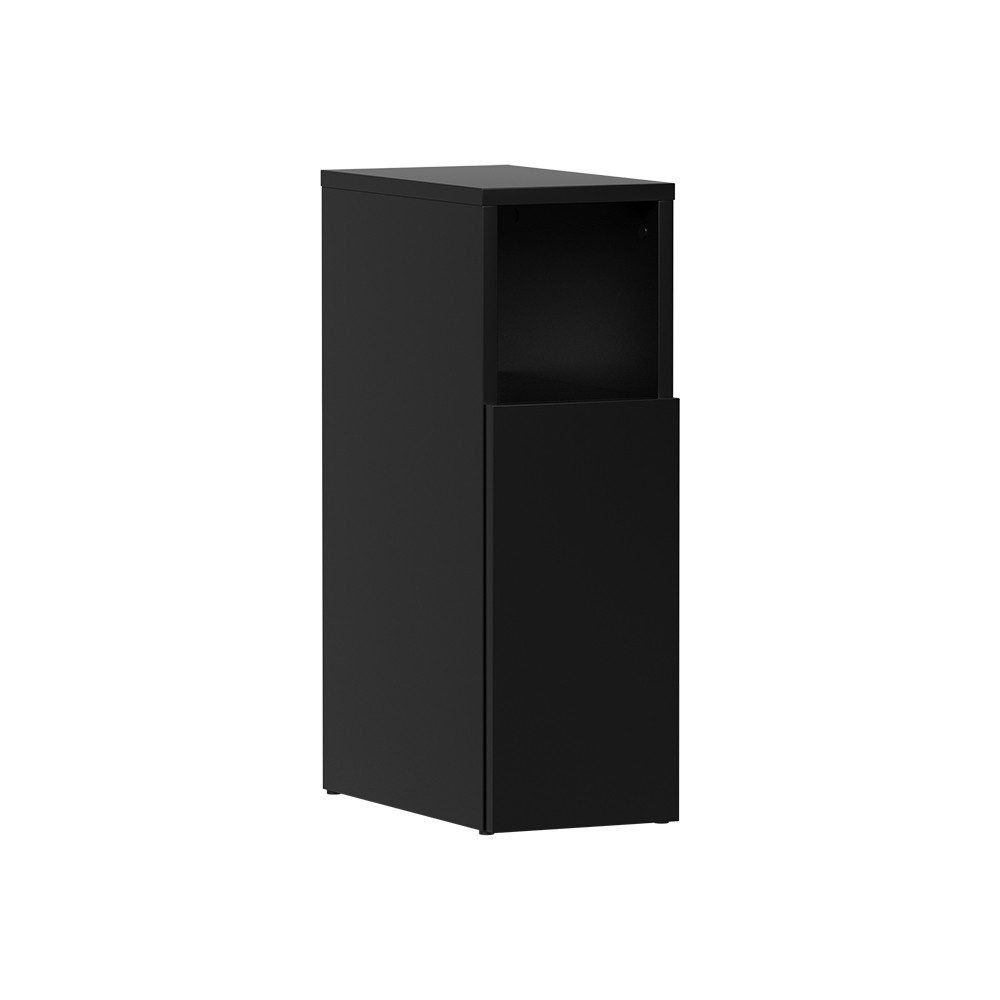 Vicco Nachtschrank Enton, Schwarz, 20 x 59.5 cm mit 1 Tür günstig online kaufen