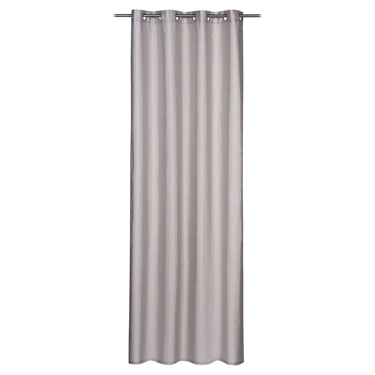 Gözze Vorhang CAPRINO, Ösenvorhang, Silber, L 245 x B 140 cm, Ösen, blickdi günstig online kaufen