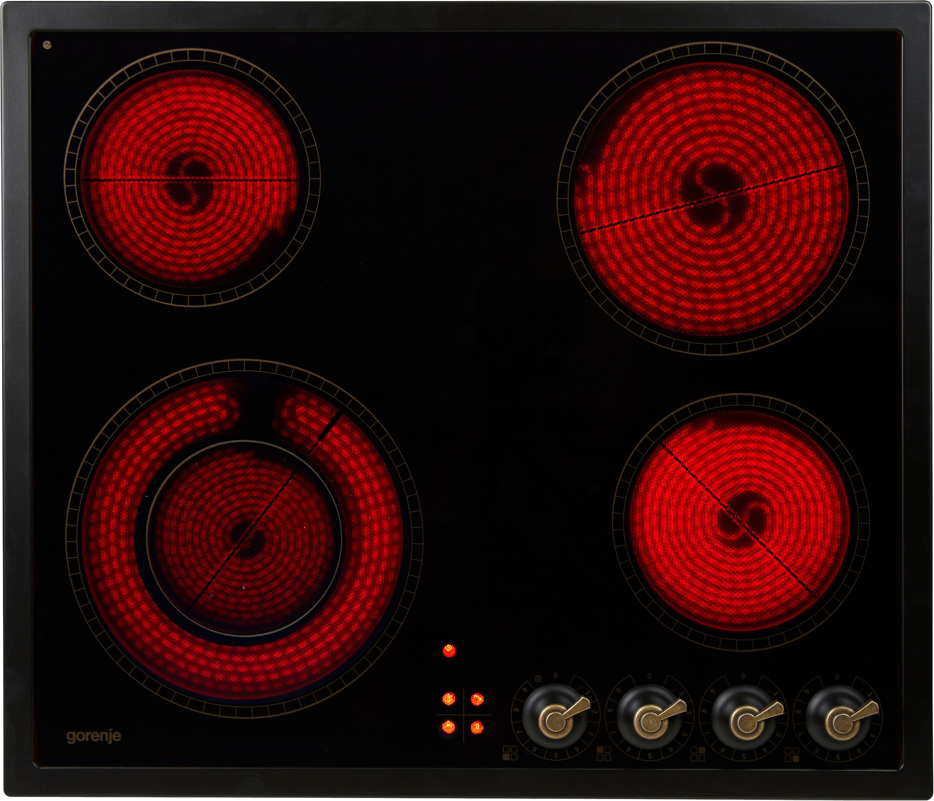 GORENJE Elektro-Kochfeld Classico-Edition EC642CLB, Retro Design. Zeitlose Eleganz für jede Küche