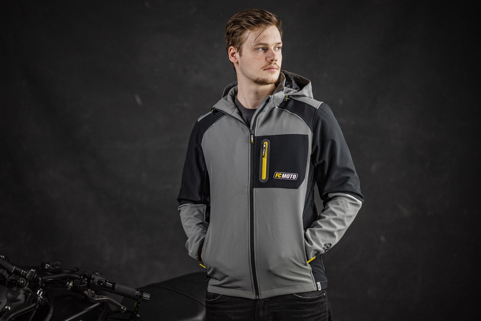 FC-Moto Motorradjacke FCM-SSJ Softshell Jacke