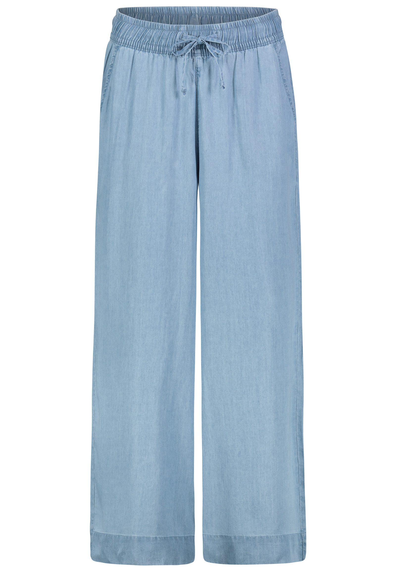 SUBLEVEL Chinos Damen Sommerliche Schlupfhose aus Denim mit weitem Bein Freizeit Hose