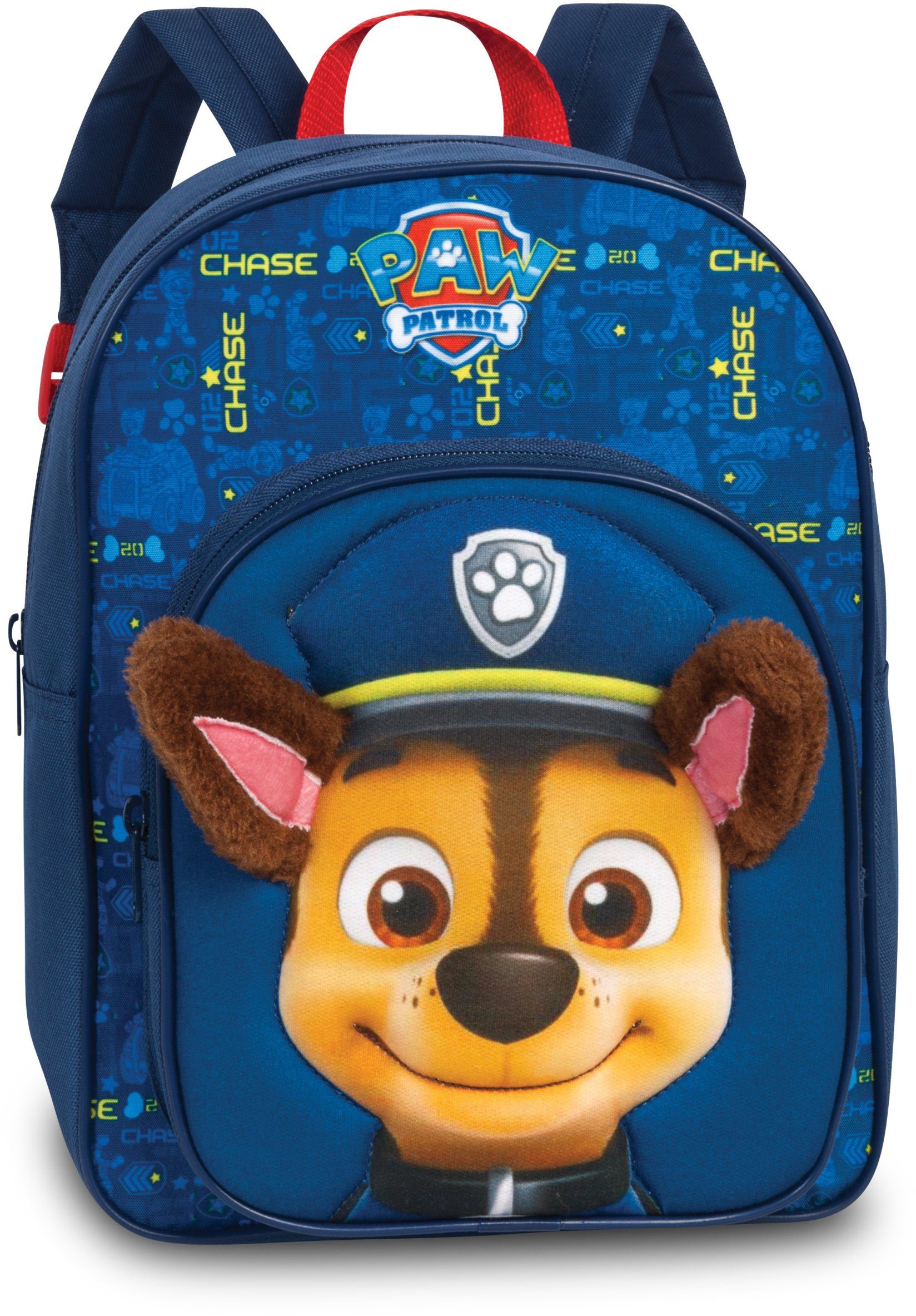 fabrizio® Kinderrucksack Viacom, Paw Patrol, marineblau, Tolles Paw Patrol  Motiv mit 3D Polsterung und lustigen Stoffohren