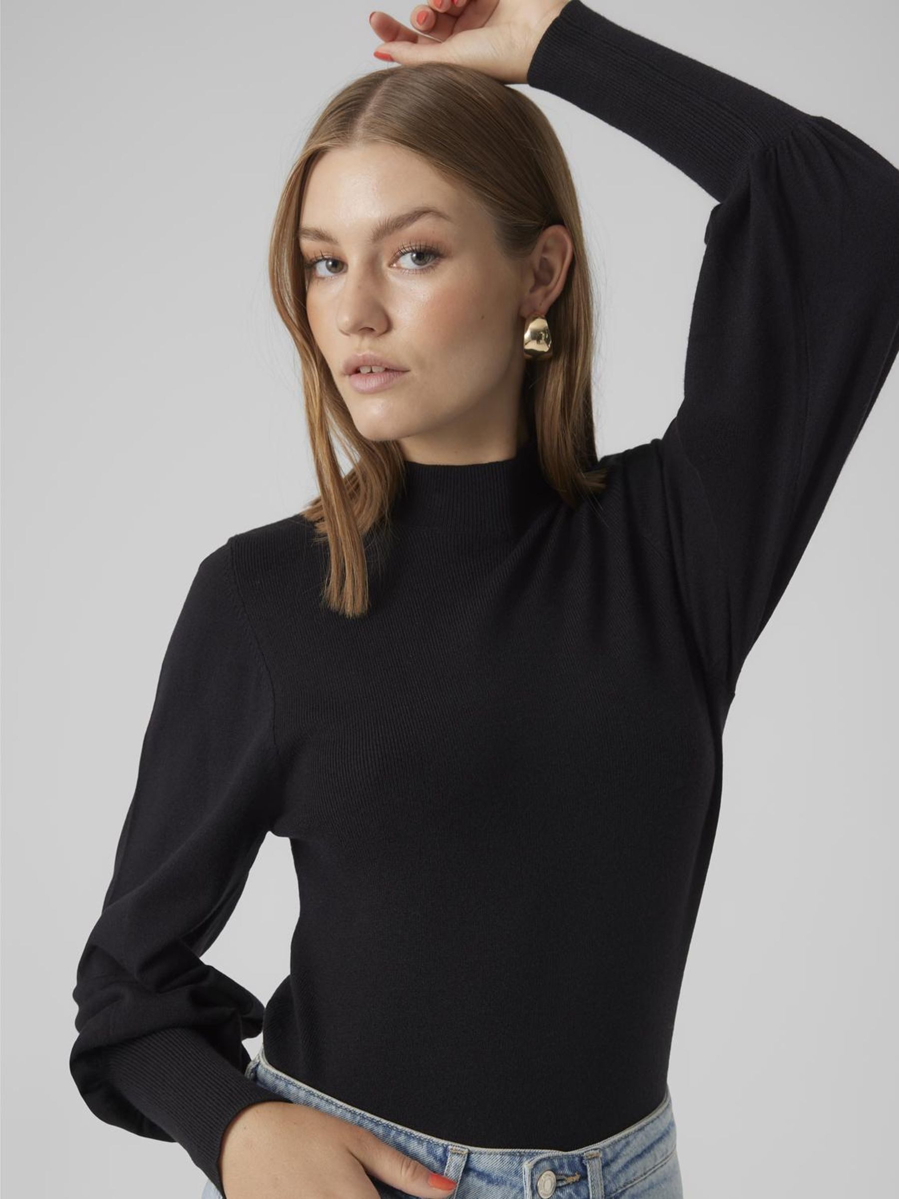 Vero Moda Strickpullover VMHOLLYKARISPUFF LS HIGHNK günstig online kaufen