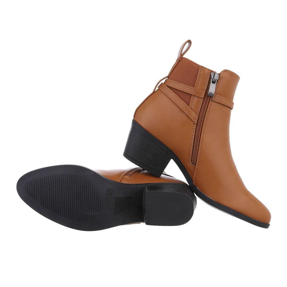 Ital-Design Damen Elegante Stiefelette Blockabsatz Klassische günstig online kaufen