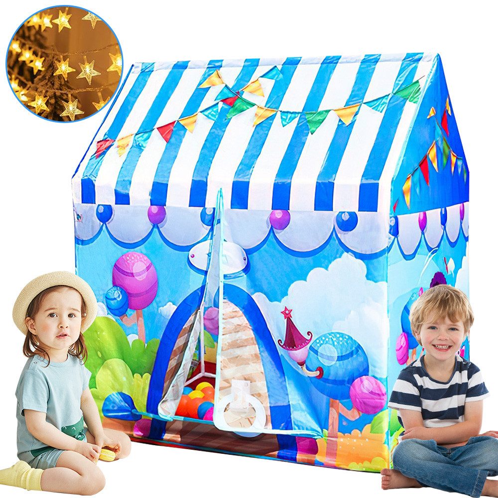 GOOLOO Spielzelt Spielzelt Kinderzelt Spielhaus Kinder Baby(Süßigkeiten Spiel Haus) (Zelt mit Fenster, 1-tlg., 1-st) Spielzelt für Kinder (Drinnen Draußen)