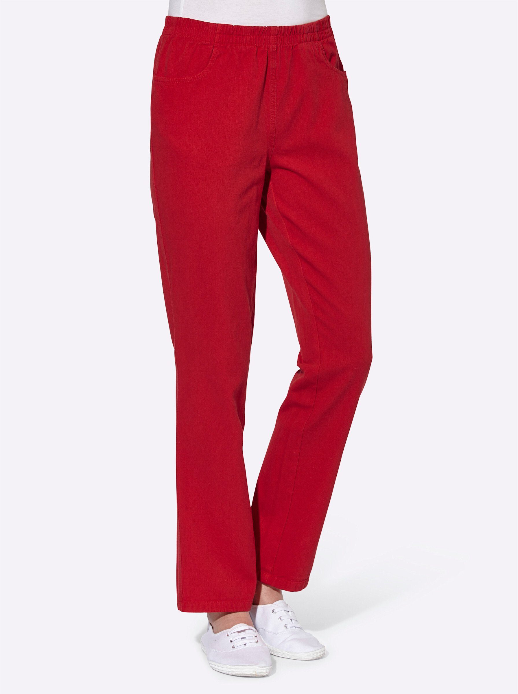 WITT WEIDEN Jerseyhose Innenbeinlänge ca. 72 cm rot