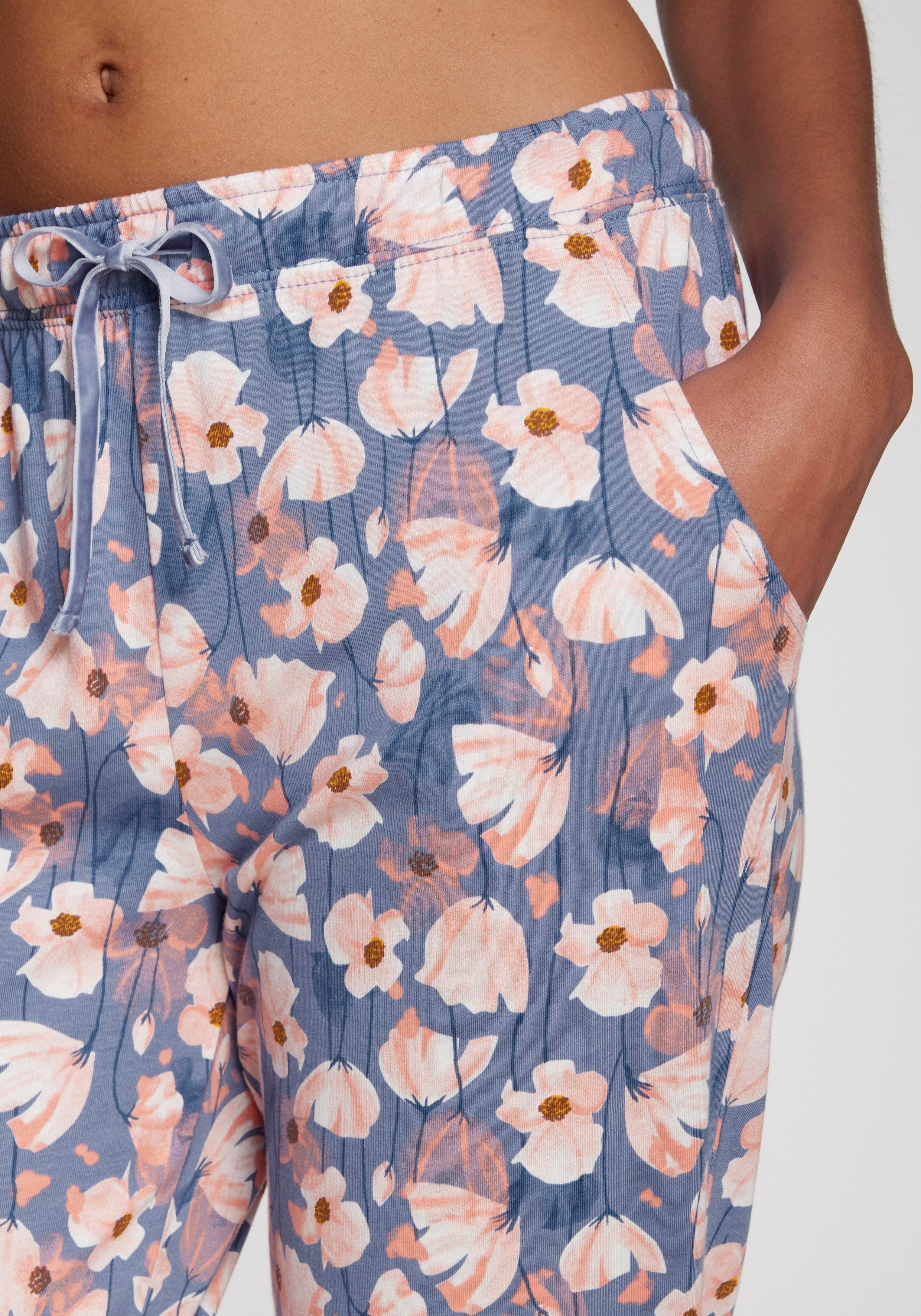 Vivance Dreams by Lascana Pyjamahose mit Schönem Allover-Muster