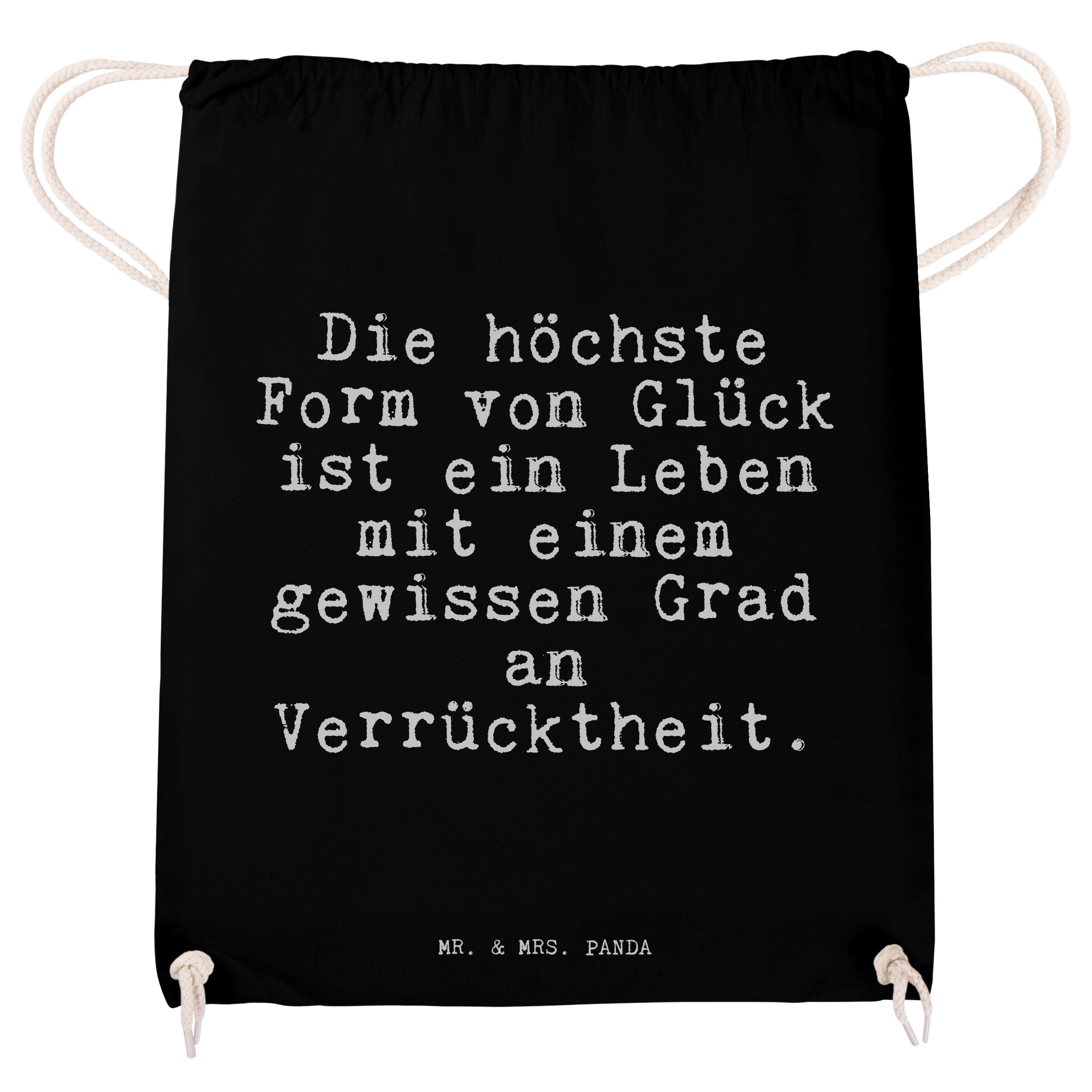 von... Schwarz Sprüche Sporttasche (1-tlg) - Mr. Mrs. Form höchste Beutel, Geschenk, Panda & Die - Spruch,