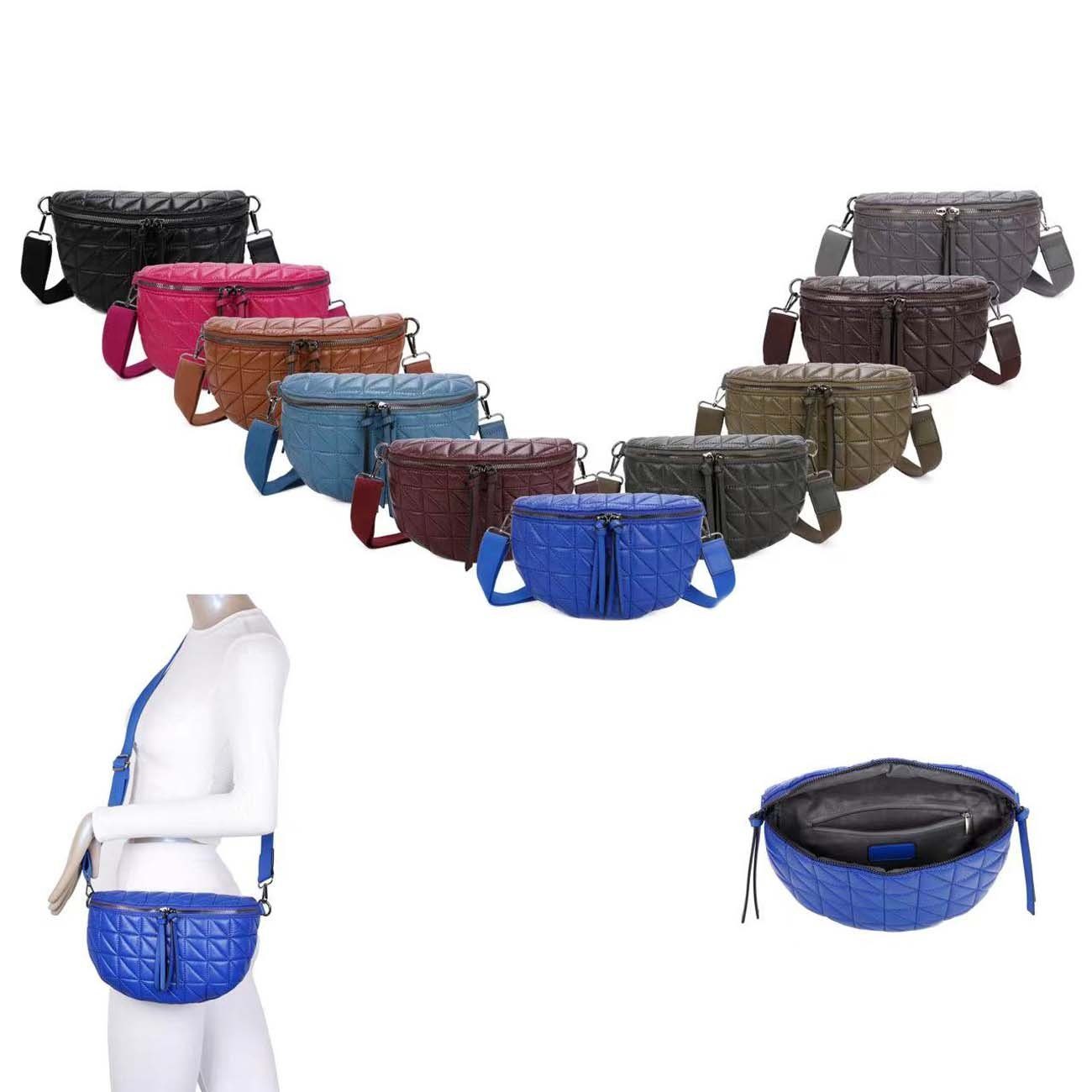 ITALYSHOP24 Bauchtasche Damen Gürteltasche Hüfttasche CrossBody günstig online kaufen