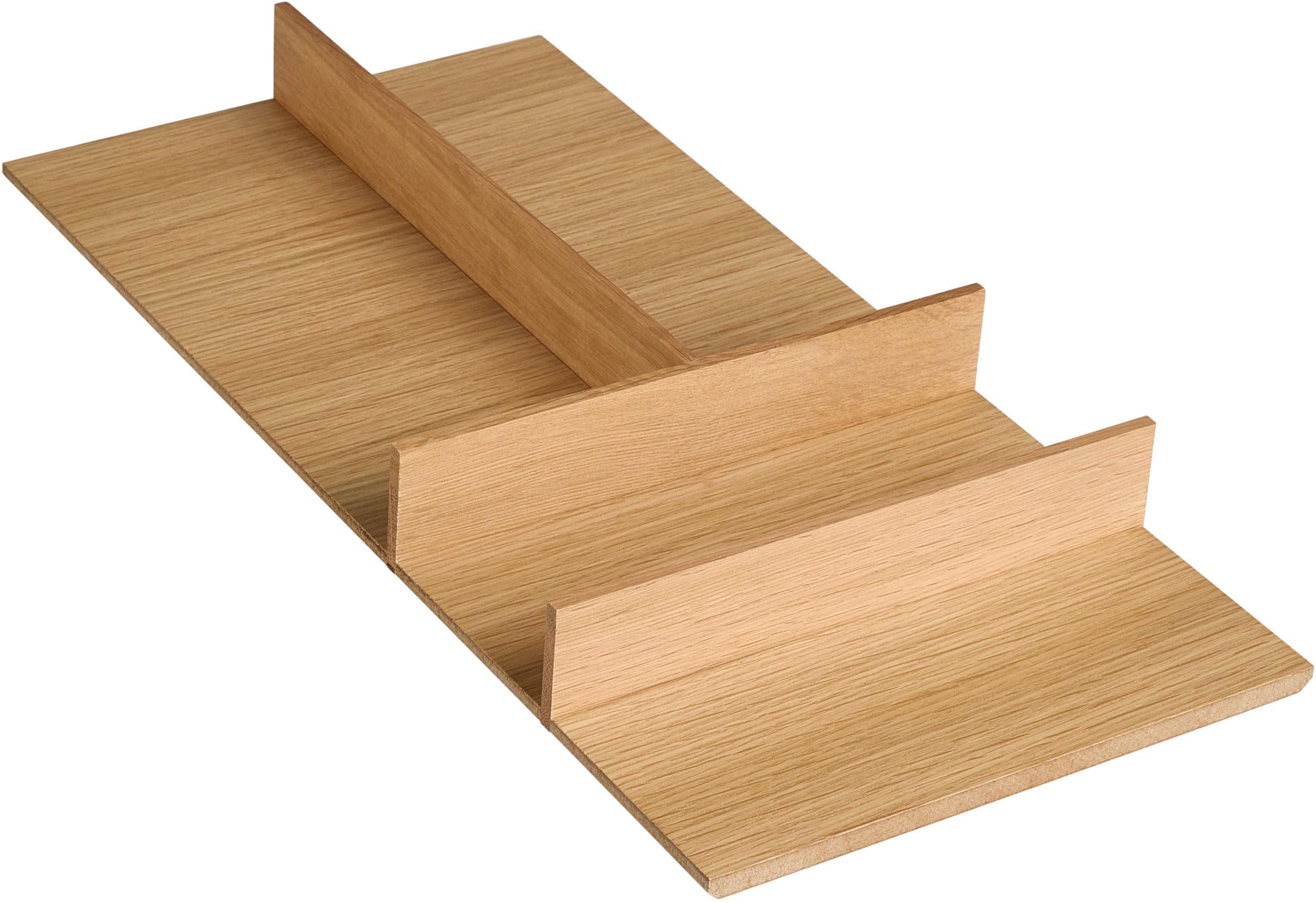 nobilia® Besteckeinsatz nobilia Zubehör, aus hochwertiger Eiche Massivholz, in vier Breiten