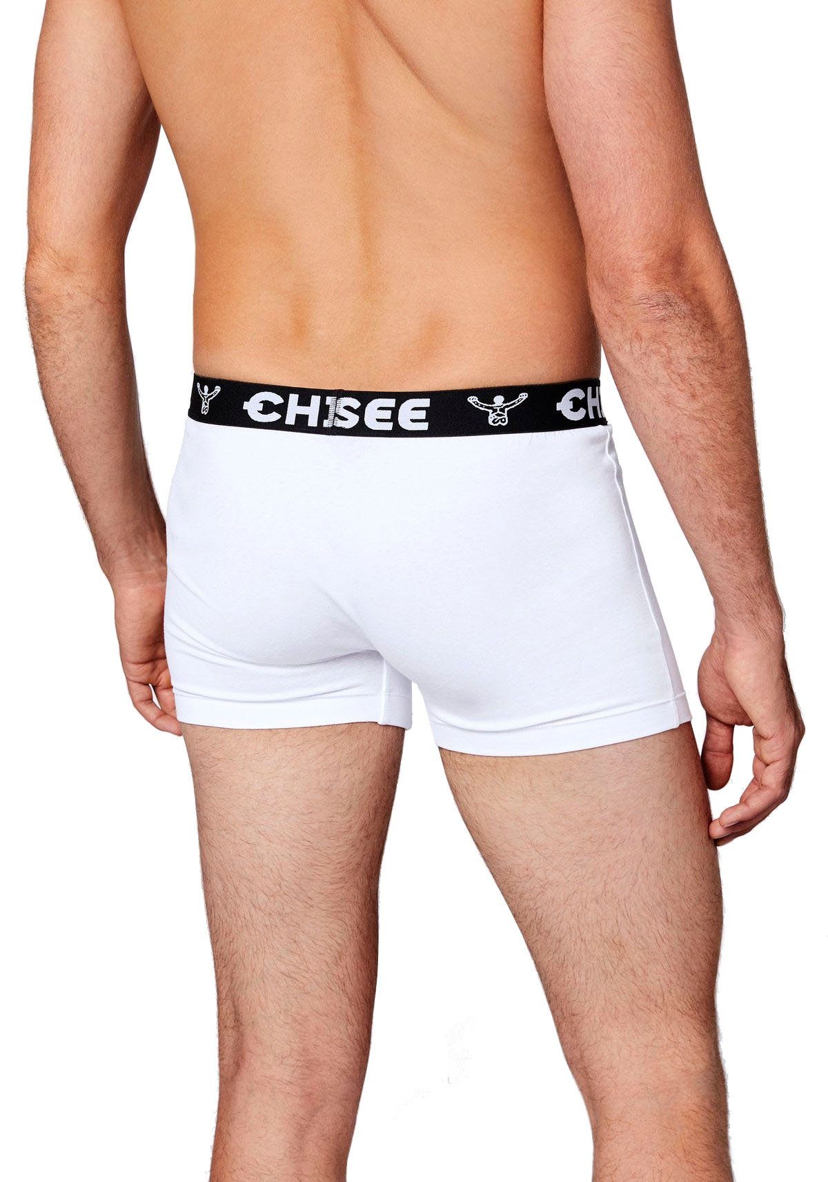 Shorts, Boxer Pack Chiemsee - 6er Boxershorts, Weiß Logobund Herren
