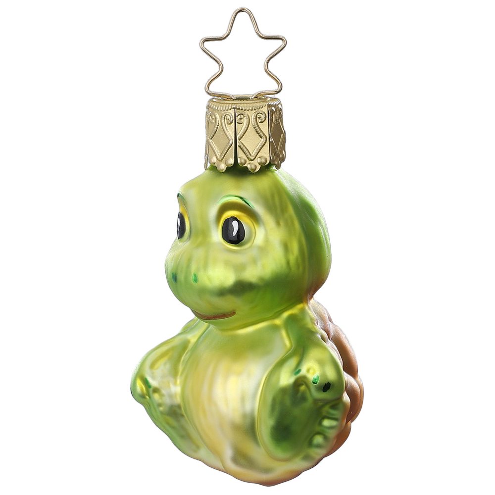 INGE-GLAS® Christbaumschmuck Schildkröte, Mini Schildkröte 6cm Miniaturen (1-tlg), mundgeblasen, handbemalt